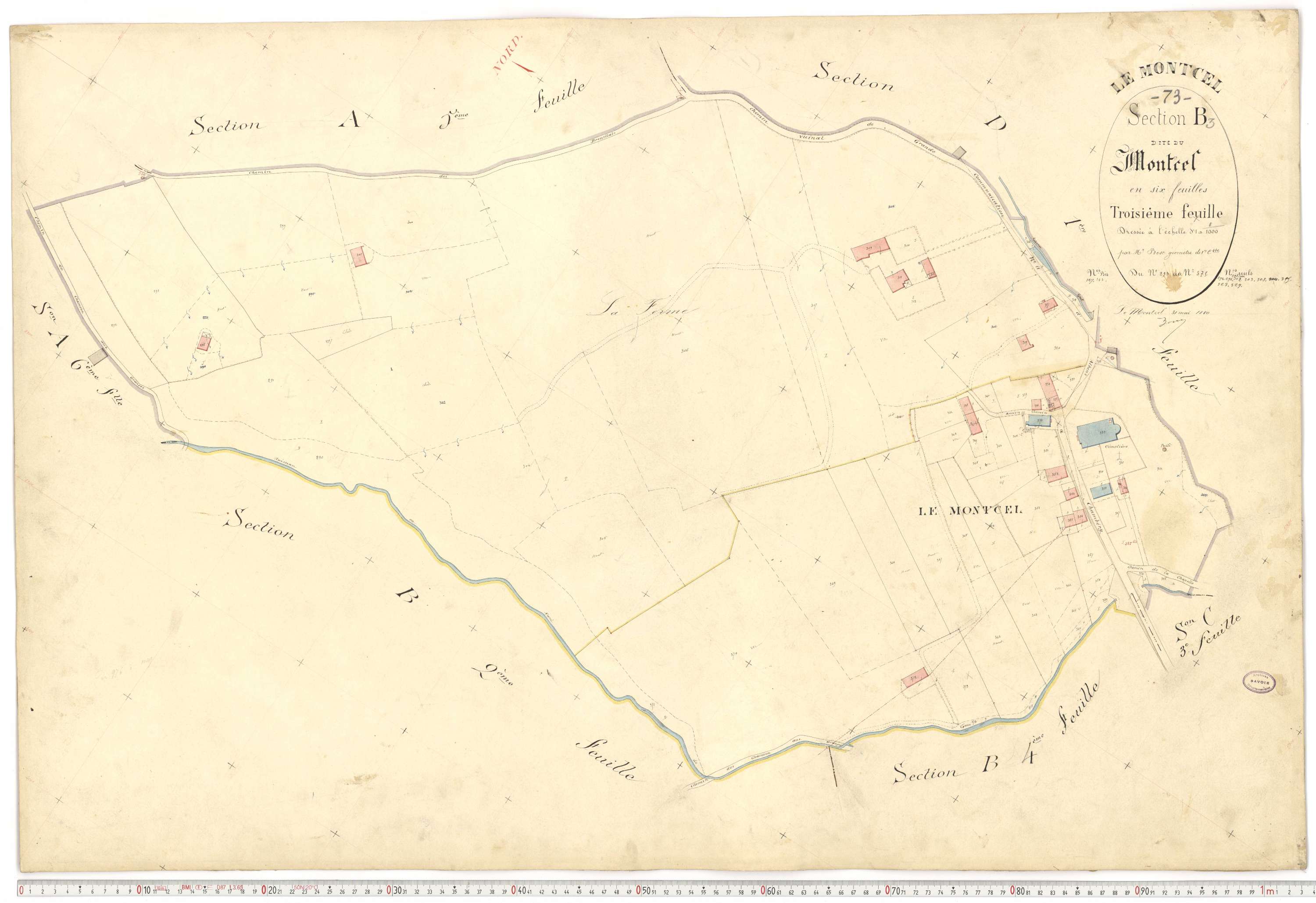 Montcel - Cadastre français (1880).