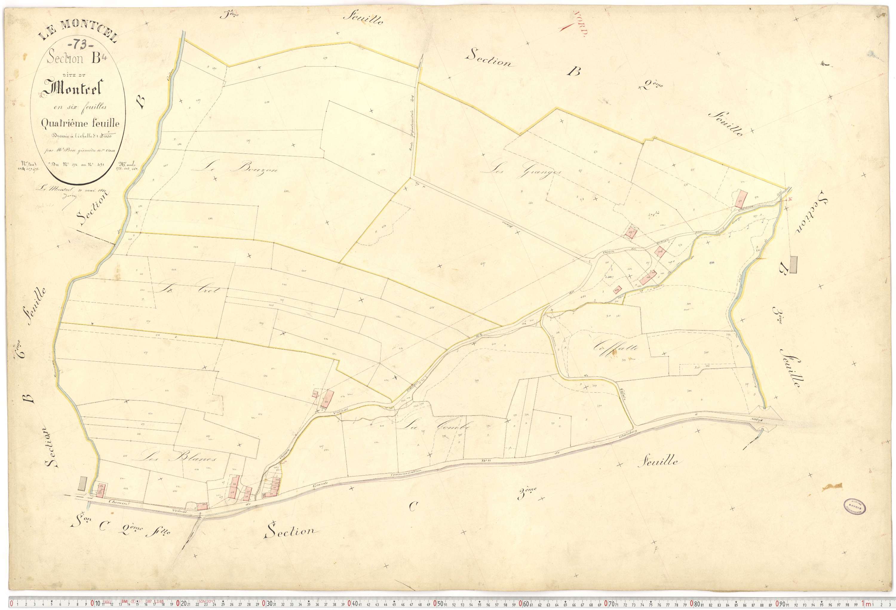 Montcel - Cadastre français (1880).