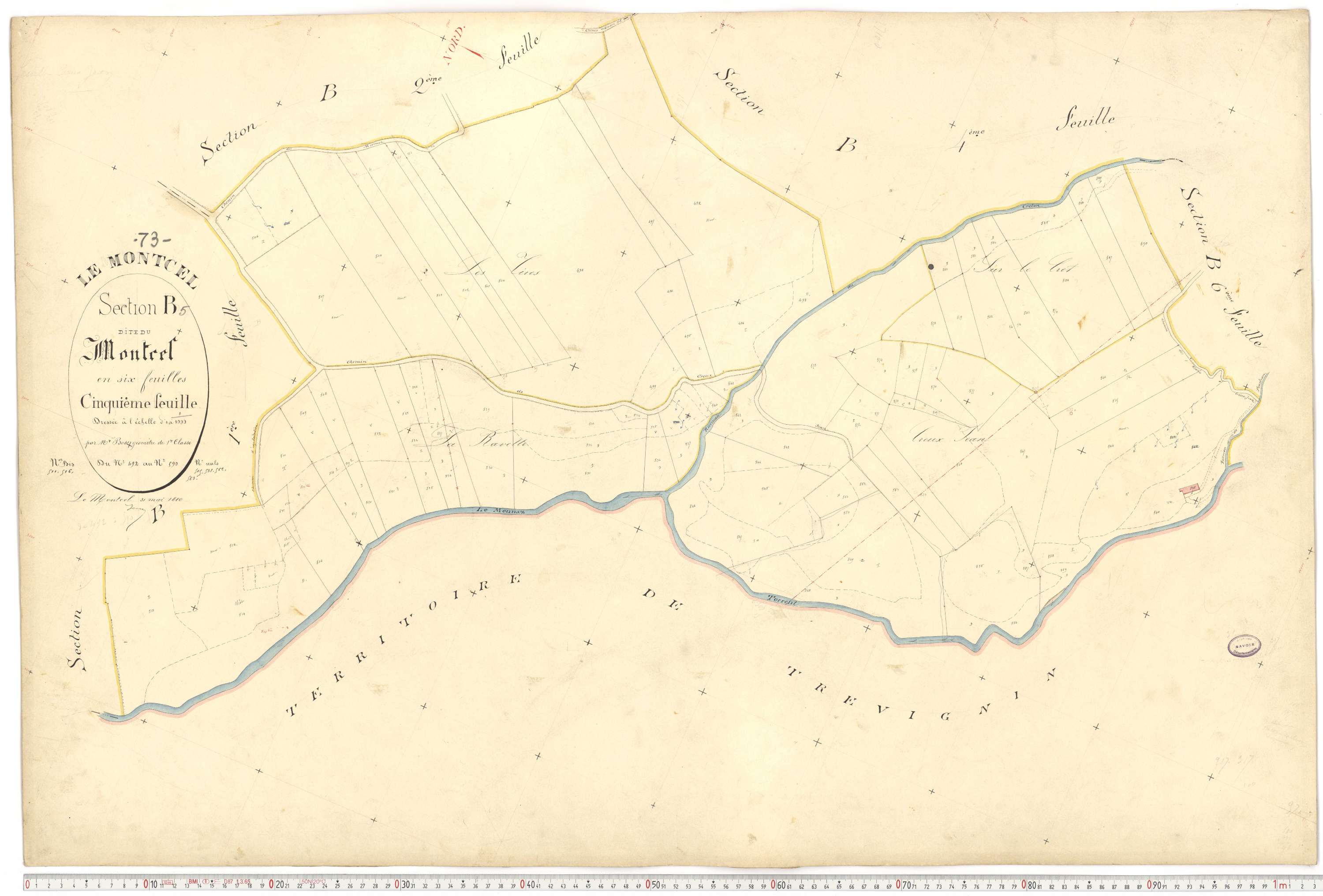 Montcel - Cadastre français (1880).