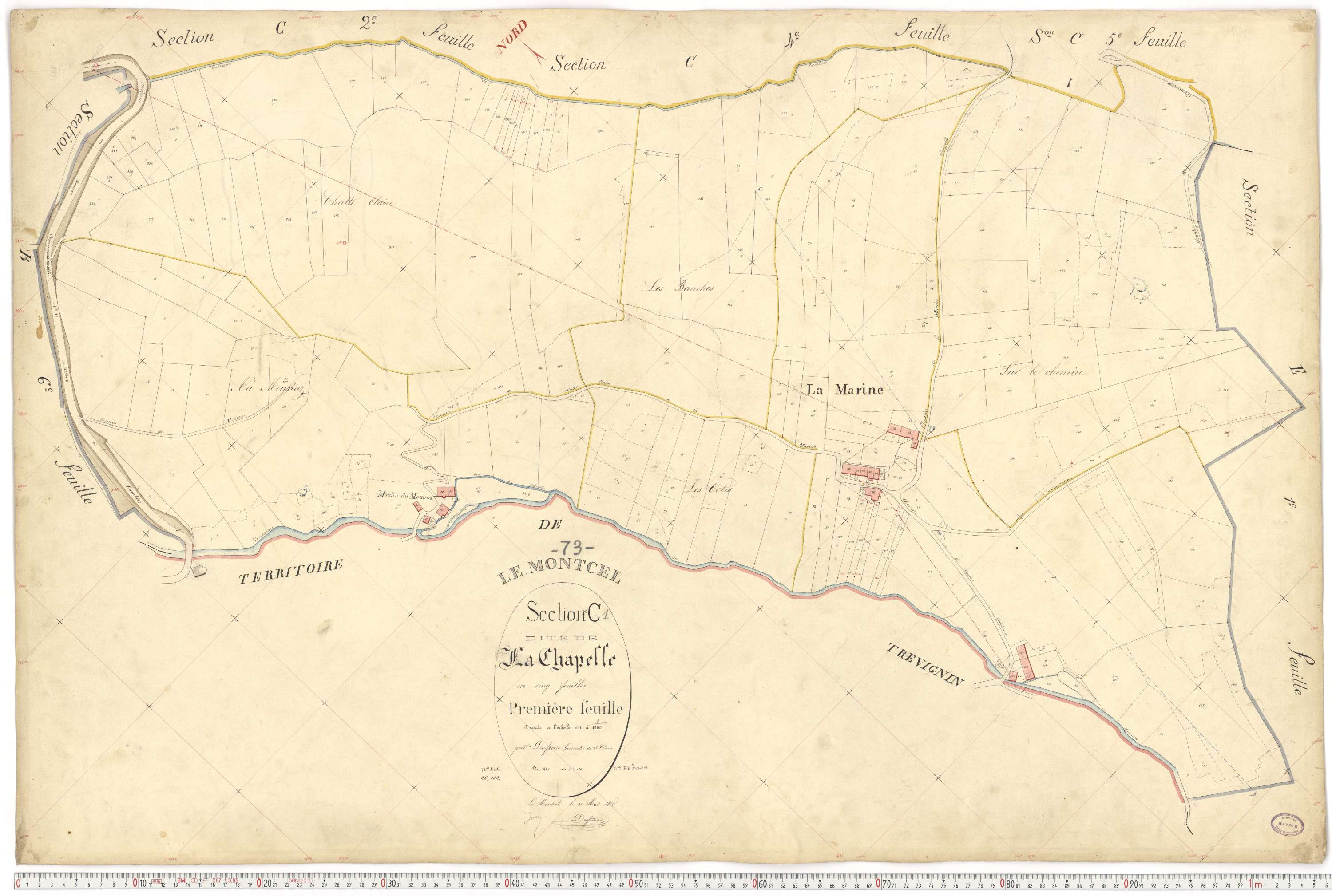 Montcel - Cadastre français (1880).