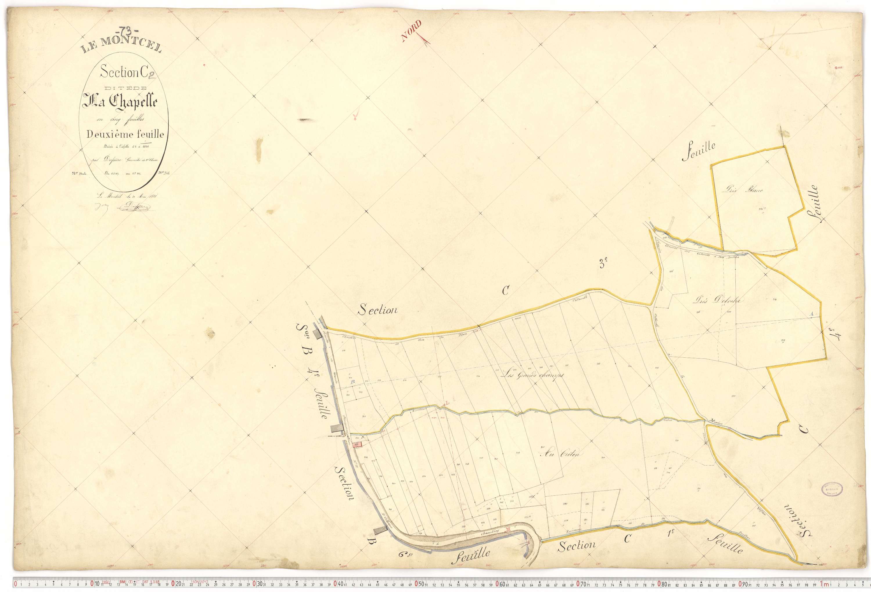 Montcel - Cadastre français (1880).