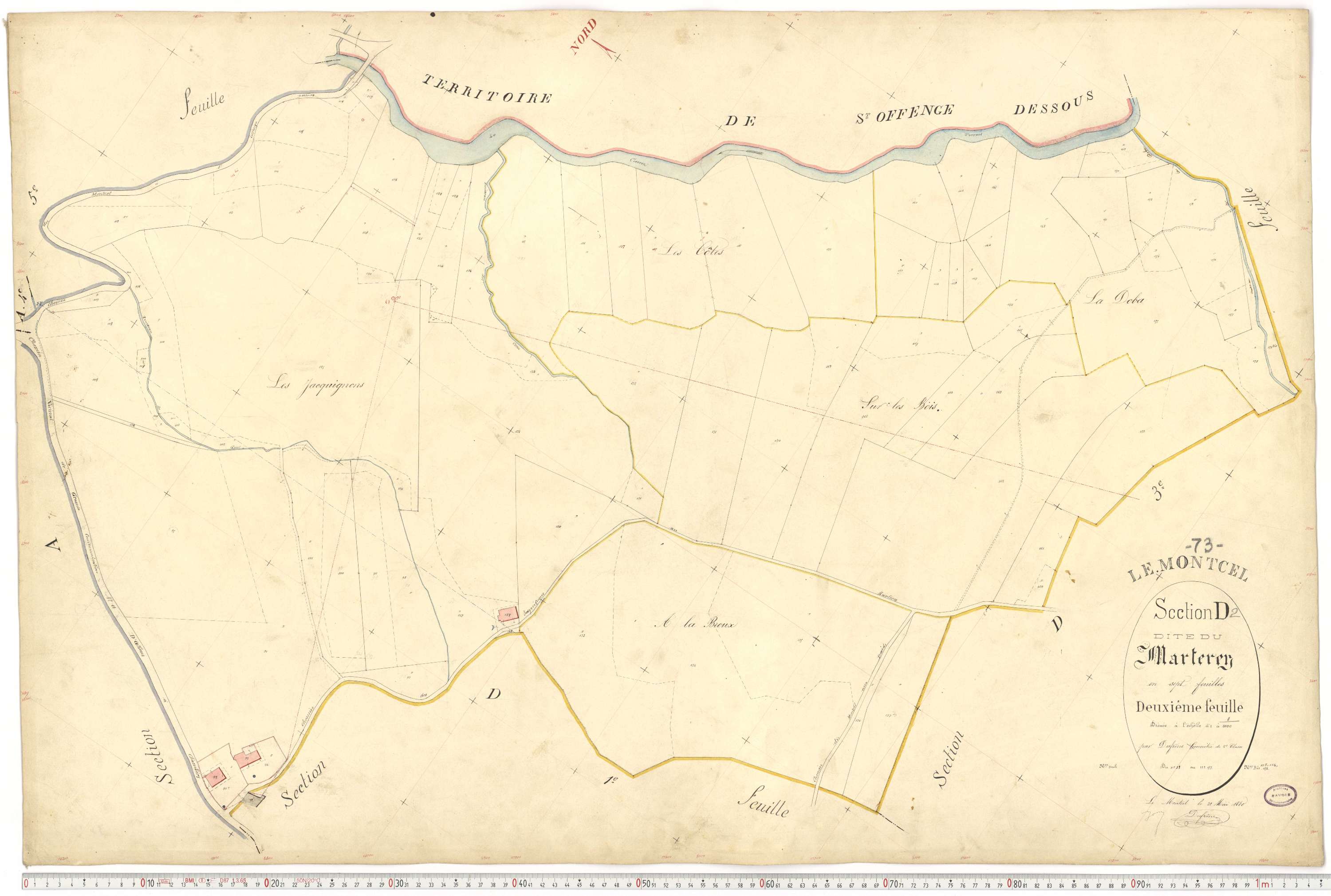 Montcel - Cadastre français (1880).