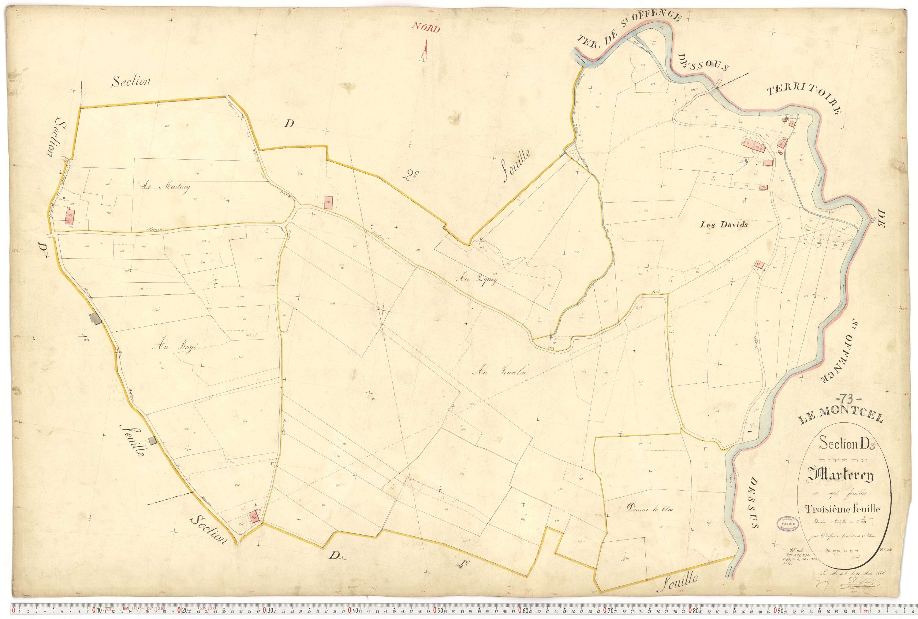 Montcel - Cadastre français (1880).
