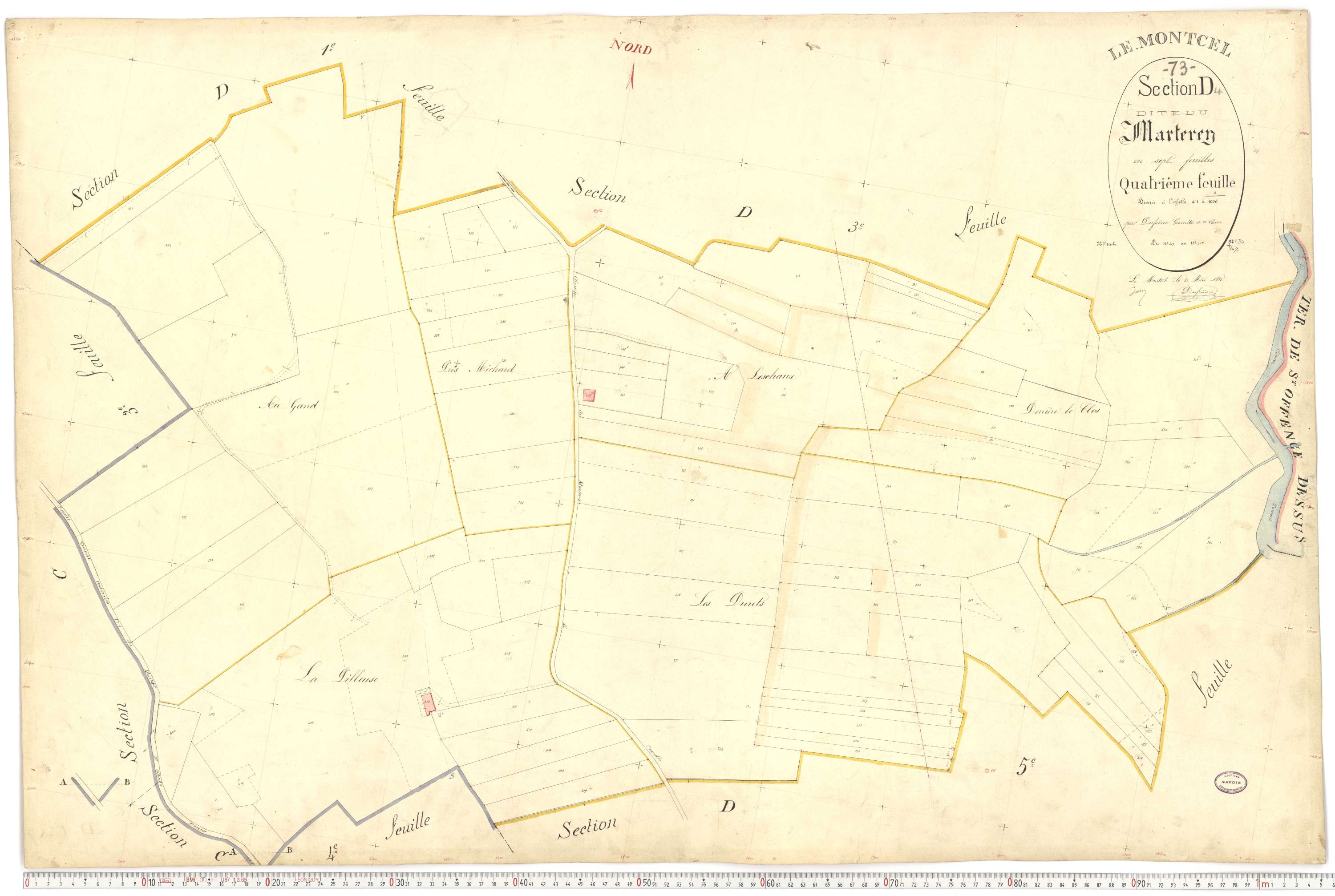 Montcel - Cadastre français (1880).