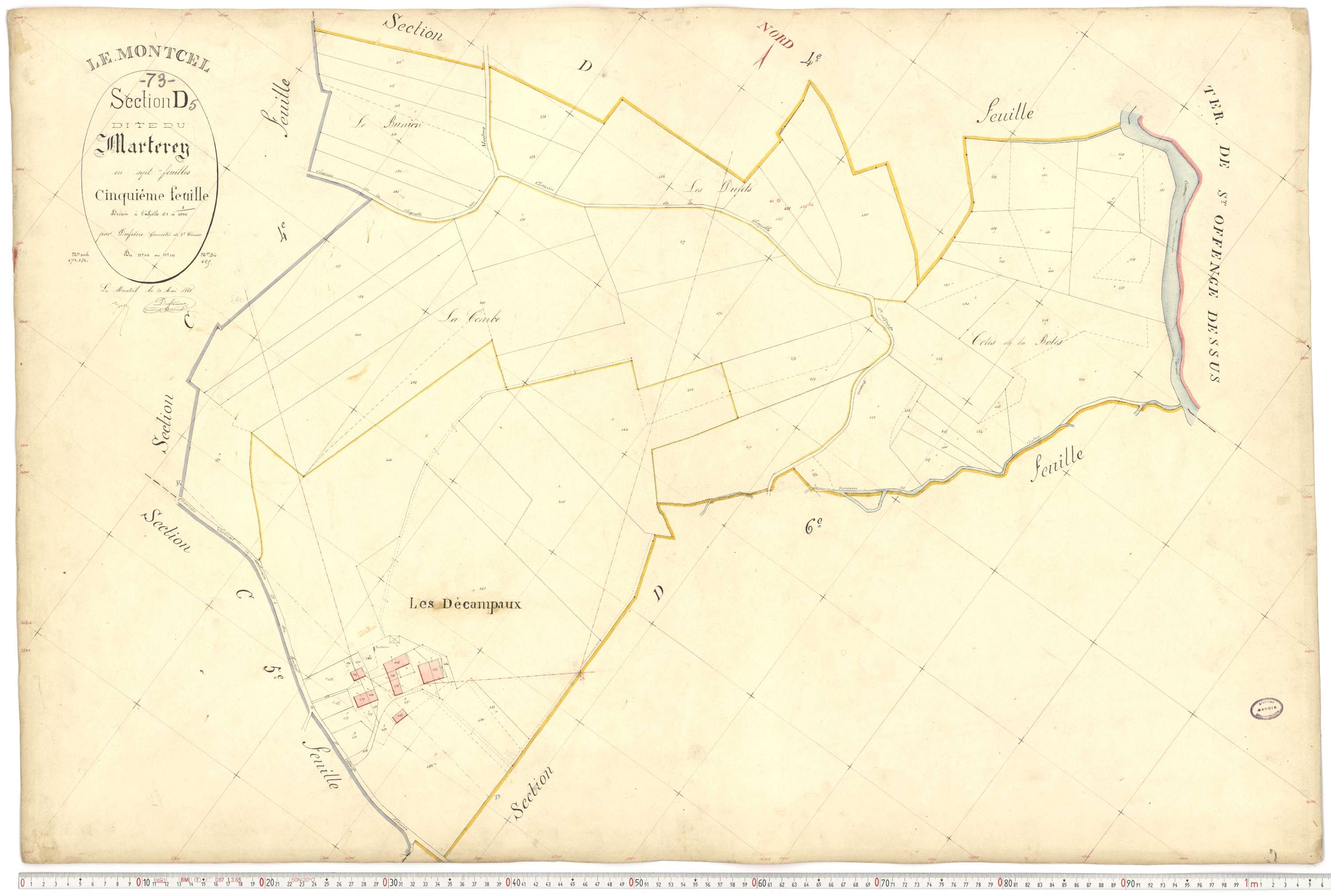 Montcel - Cadastre français (1880).