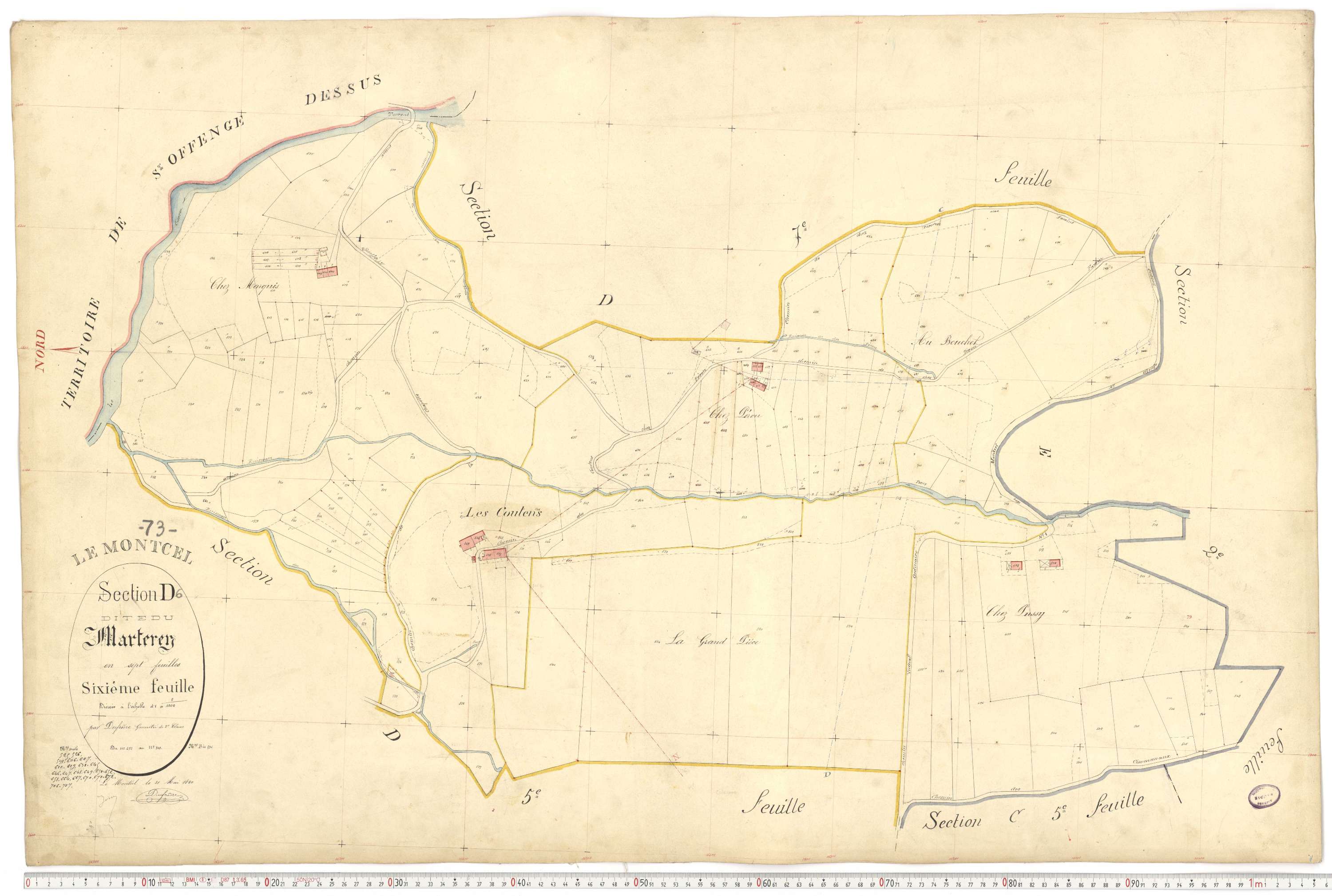 Montcel - Cadastre français (1880).