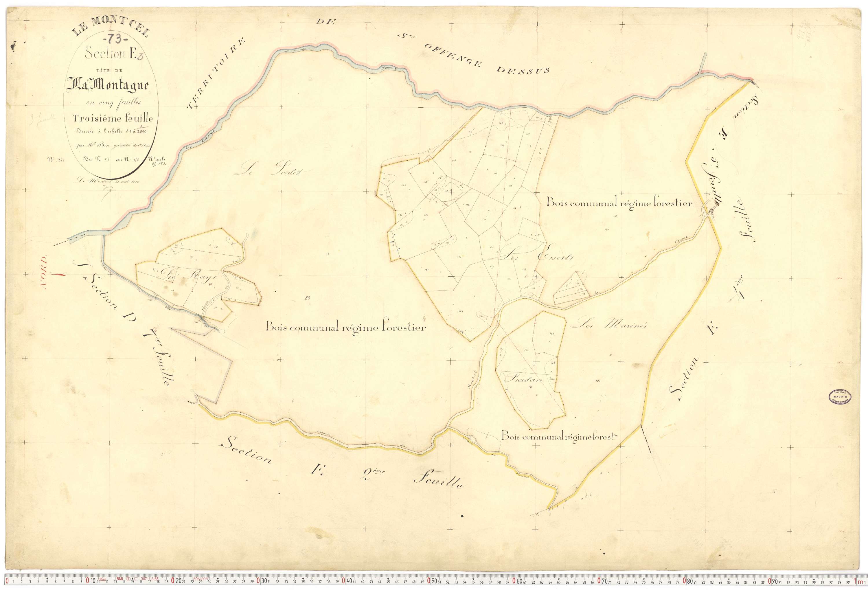 Montcel - Cadastre français (1880).