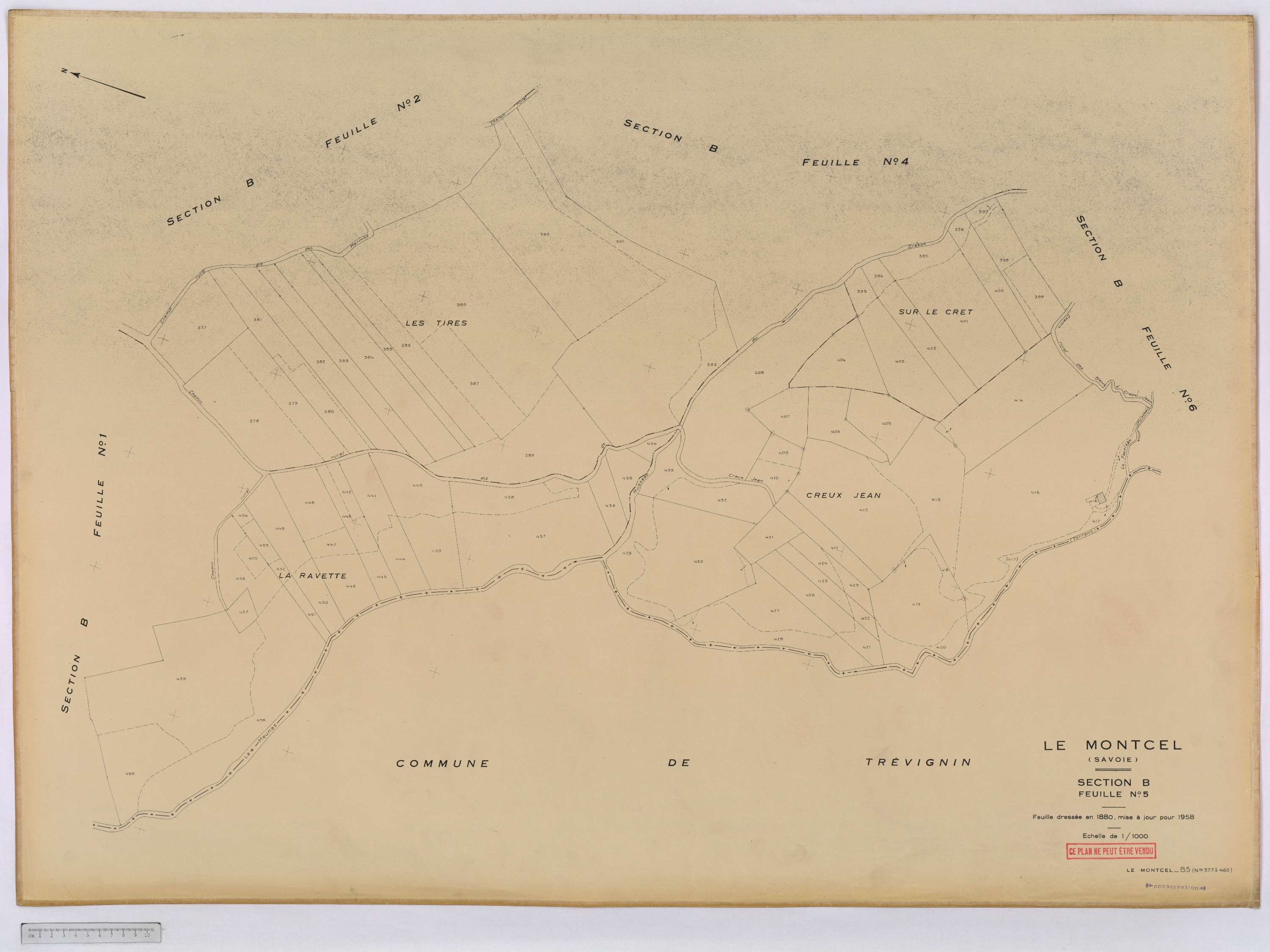 Montcel - Castre rénové, version définitive (1958).