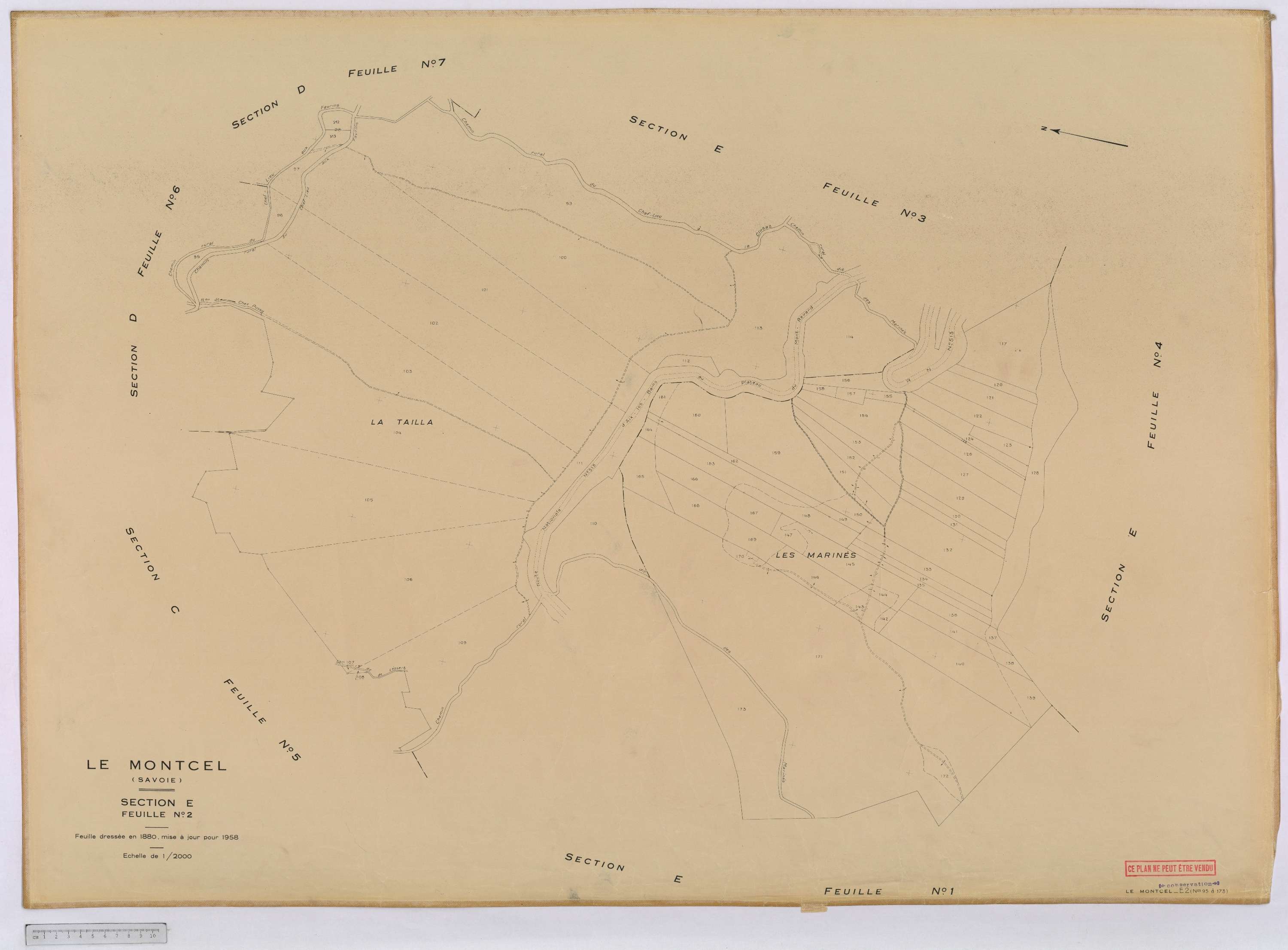 Montcel - Castre rénové, version définitive (1958).