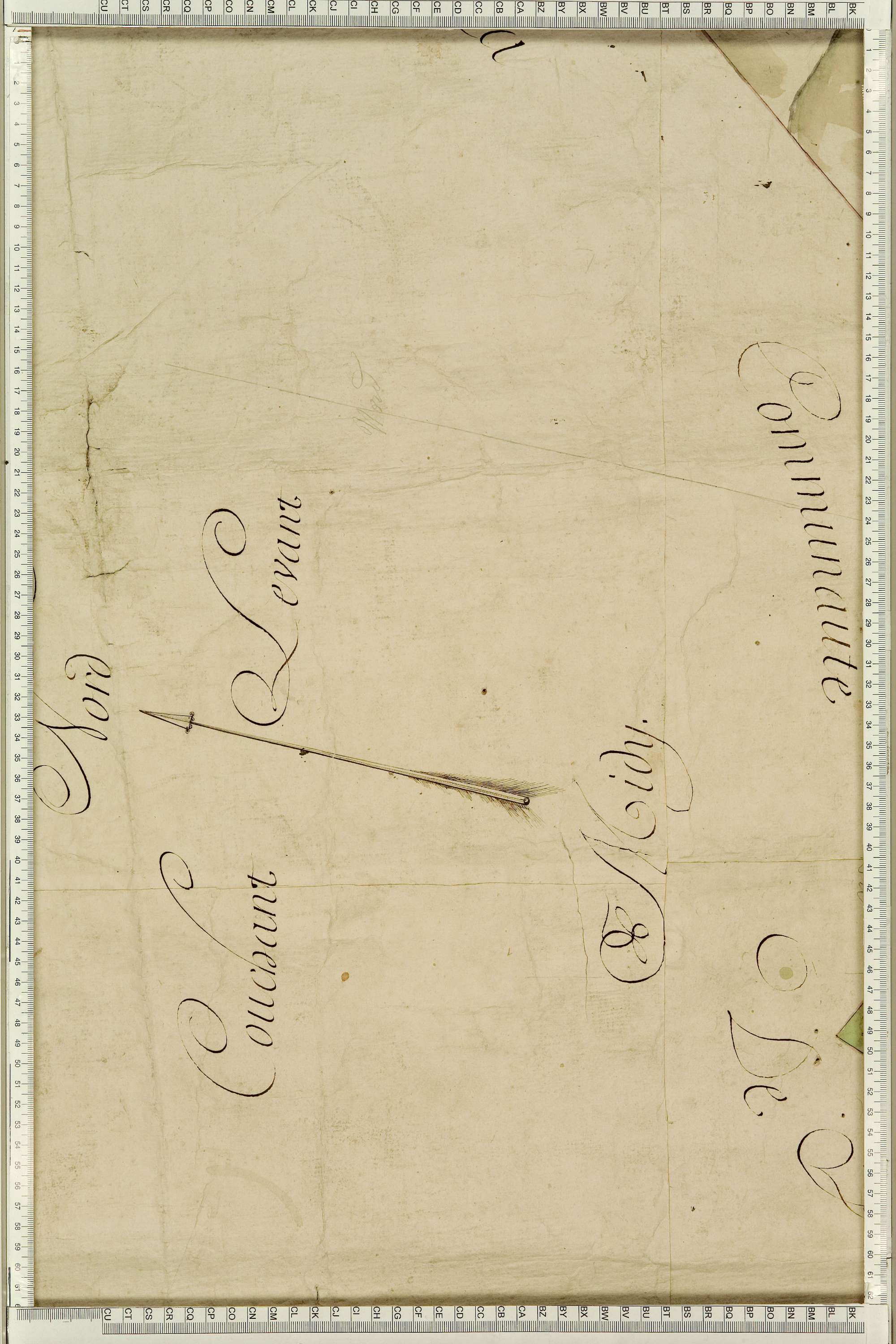 Montgellafrey - Copie de la mappe originale (plan cadastral) de la commune de Montgelafrey, dans lequel sont figurées et numérotées les 6451 parcelles qui composent le territoire de la commune. - Signé Cocelli, directeur de la péréquation générale. (La ma