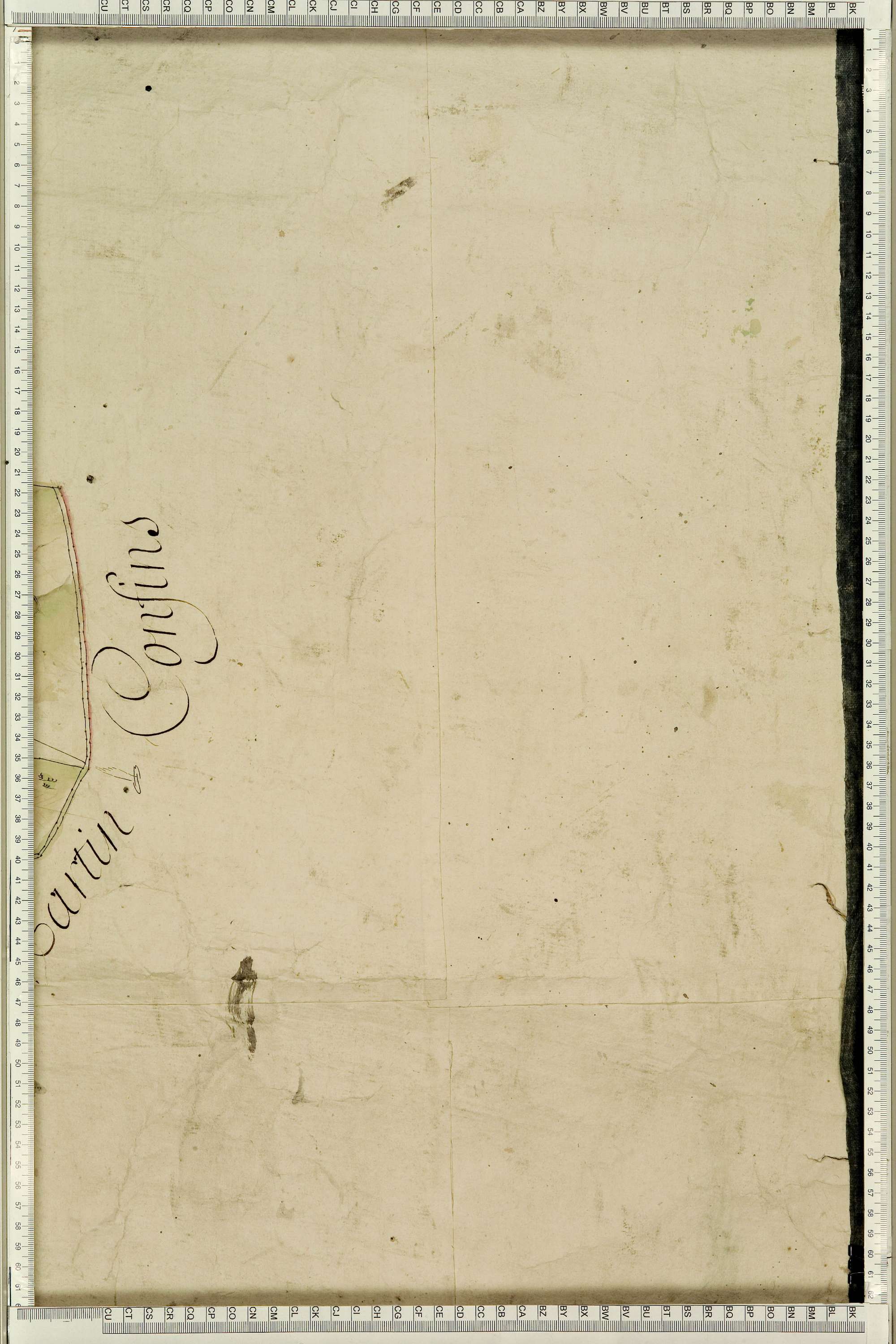 Montgellafrey - Copie de la mappe originale (plan cadastral) de la commune de Montgelafrey, dans lequel sont figurées et numérotées les 6451 parcelles qui composent le territoire de la commune. - Signé Cocelli, directeur de la péréquation générale. (La ma
