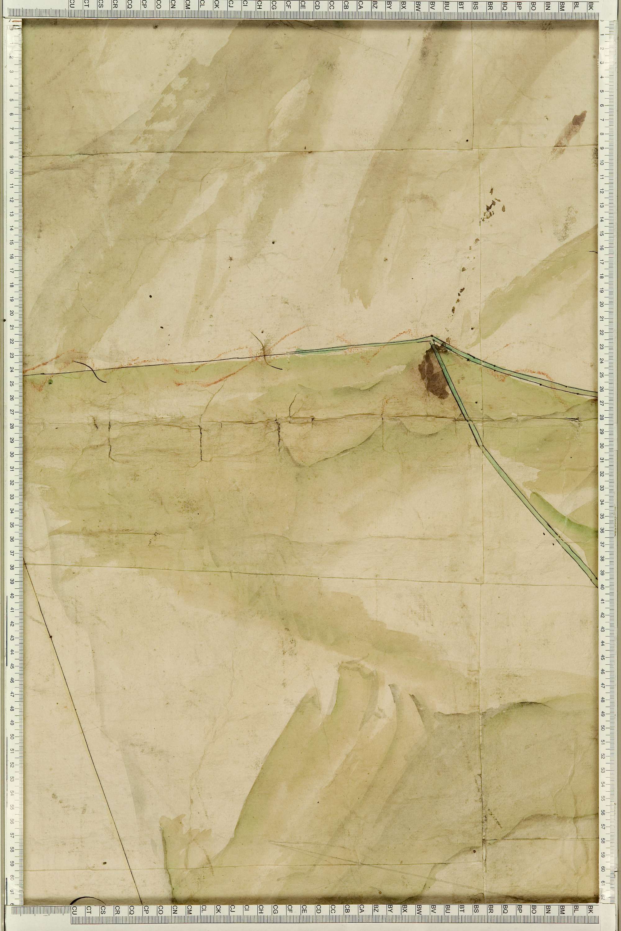 Montgellafrey - Copie de la mappe originale (plan cadastral) de la commune de Montgelafrey, dans lequel sont figurées et numérotées les 6451 parcelles qui composent le territoire de la commune. - Signé Cocelli, directeur de la péréquation générale. (La ma