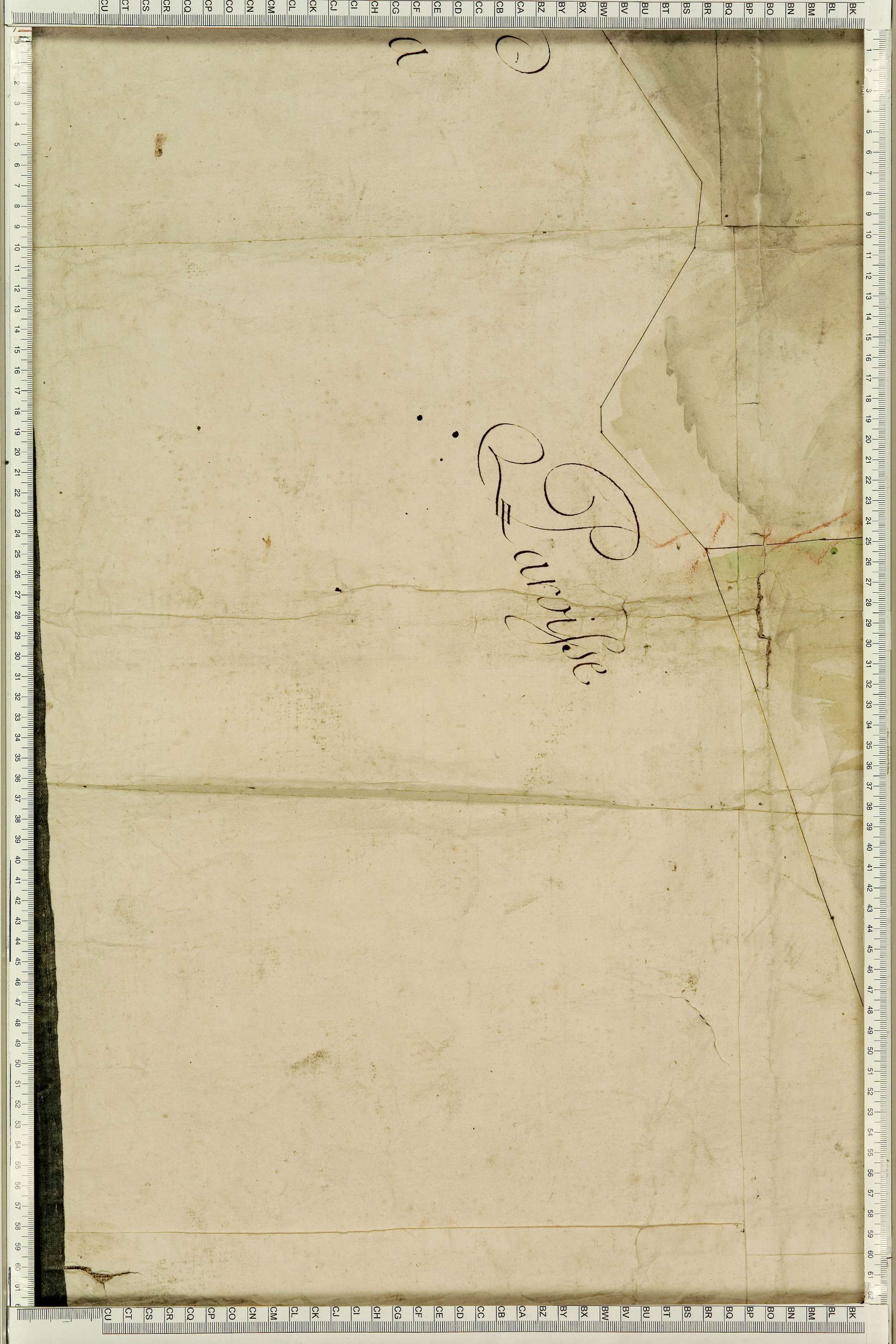 Montgellafrey - Copie de la mappe originale (plan cadastral) de la commune de Montgelafrey, dans lequel sont figurées et numérotées les 6451 parcelles qui composent le territoire de la commune. - Signé Cocelli, directeur de la péréquation générale. (La ma