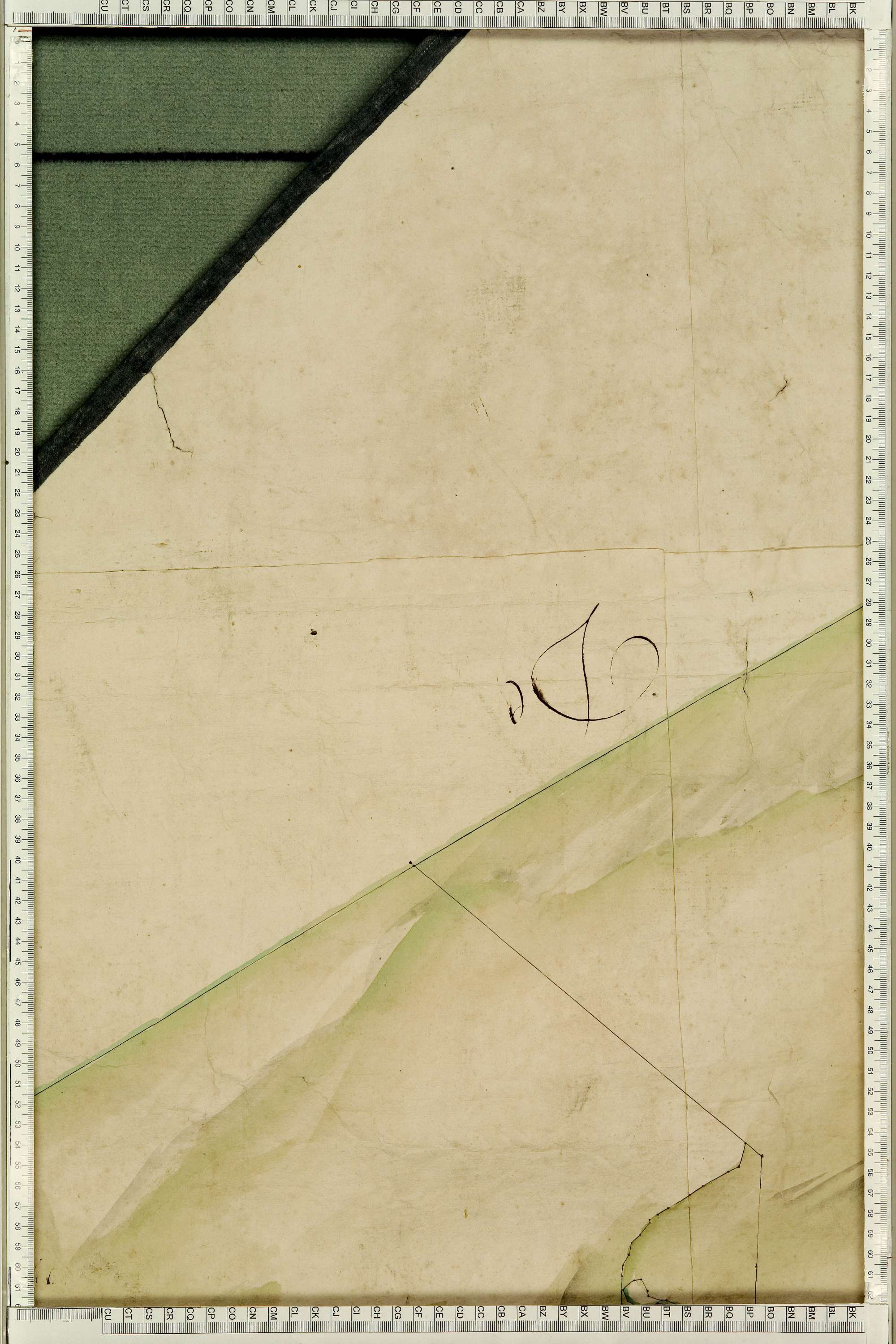 Montgellafrey - Copie de la mappe originale (plan cadastral) de la commune de Montgelafrey, dans lequel sont figurées et numérotées les 6451 parcelles qui composent le territoire de la commune. - Signé Cocelli, directeur de la péréquation générale. (La ma