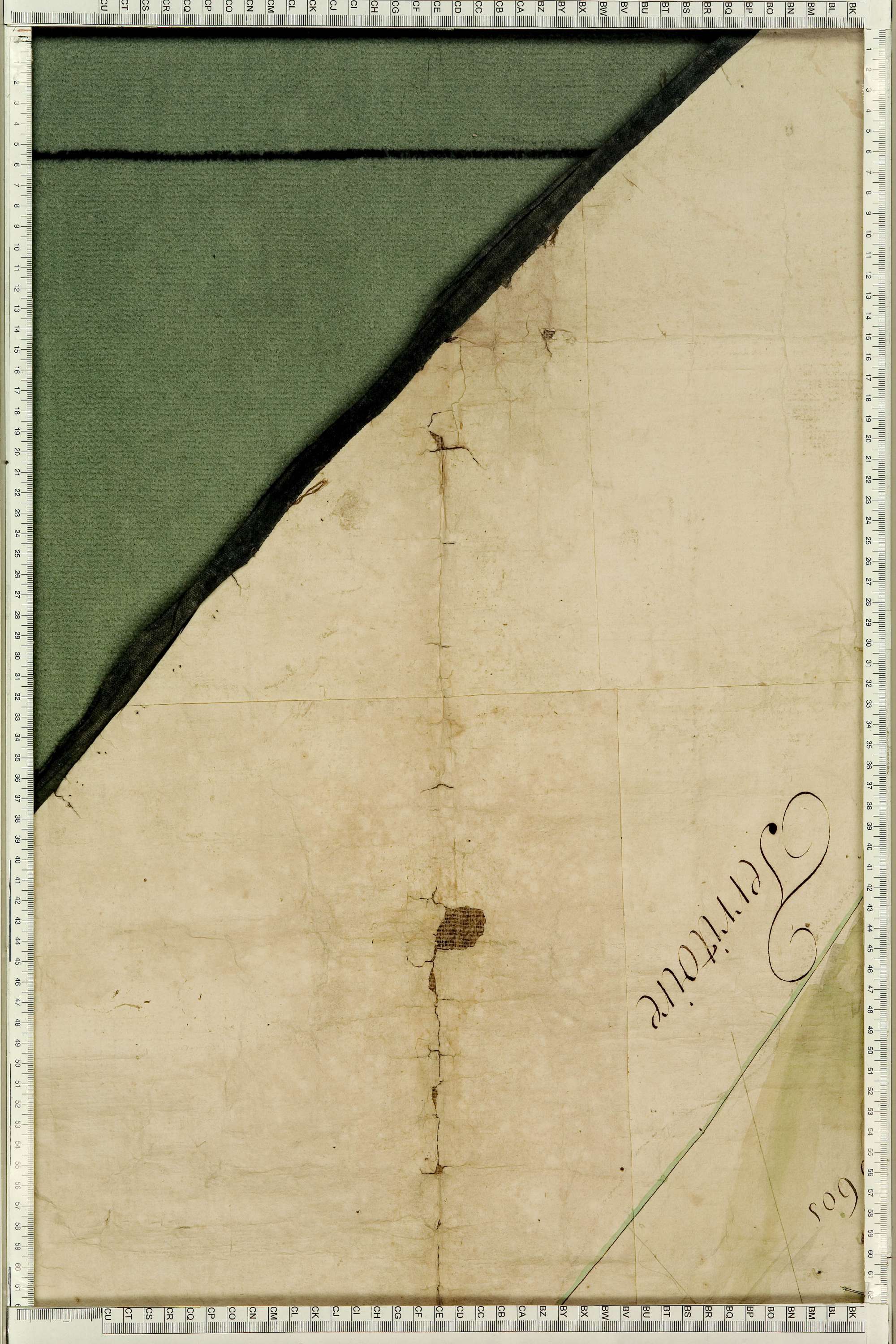 Montgellafrey - Copie de la mappe originale (plan cadastral) de la commune de Montgelafrey, dans lequel sont figurées et numérotées les 6451 parcelles qui composent le territoire de la commune. - Signé Cocelli, directeur de la péréquation générale. (La ma