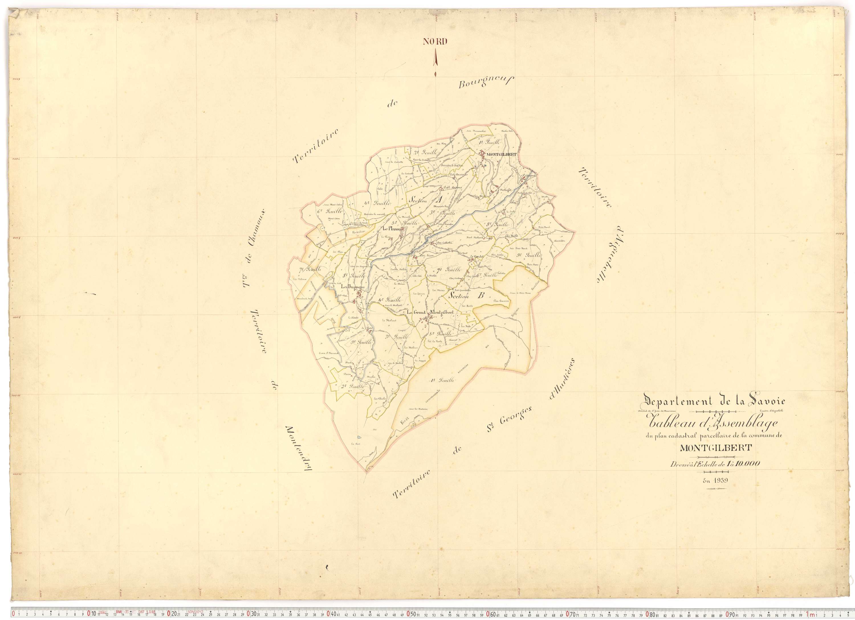 Montgilbert - Plans cadastraux du premier cadastre français.