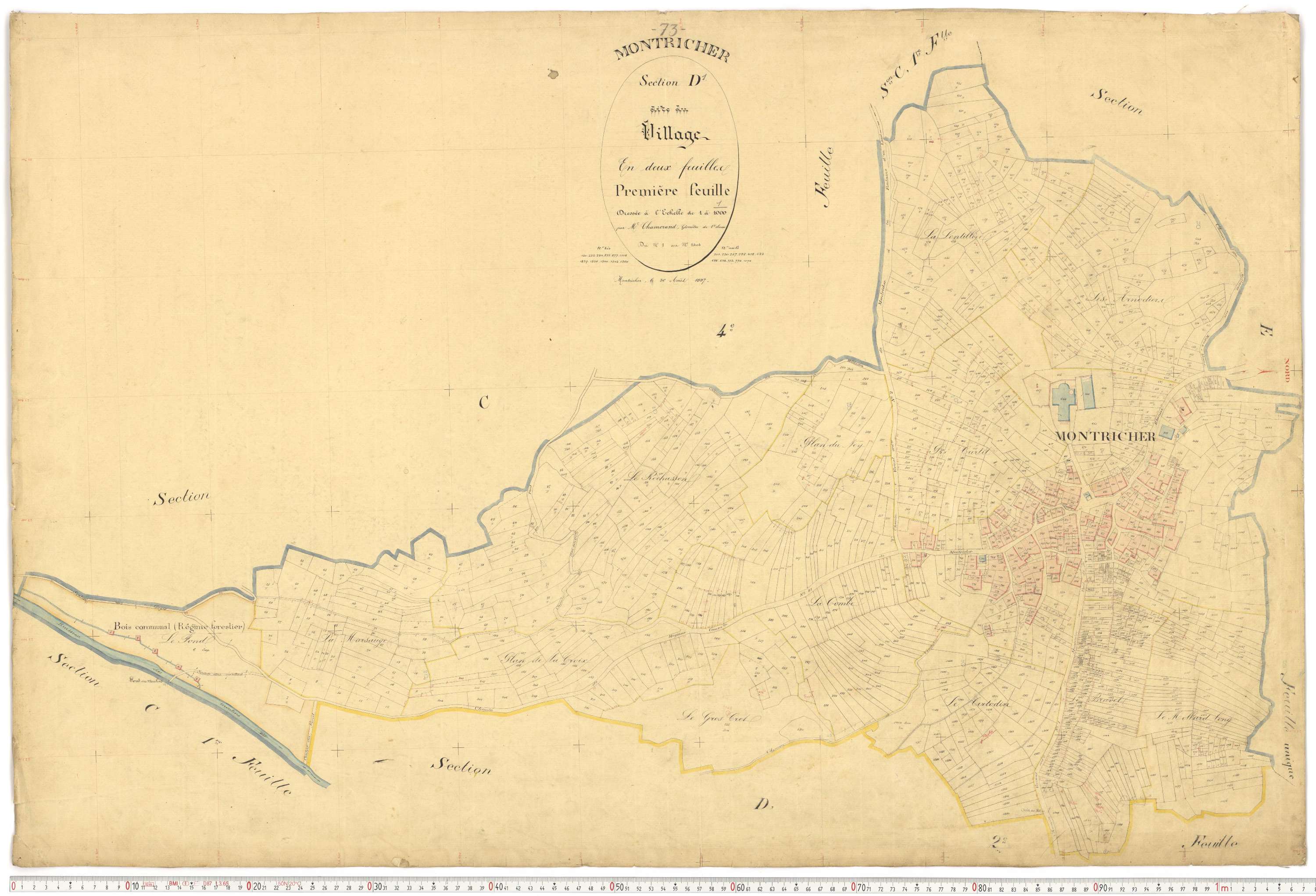Montricher-Albanne - Plans cadastraux du premier cadastre français.