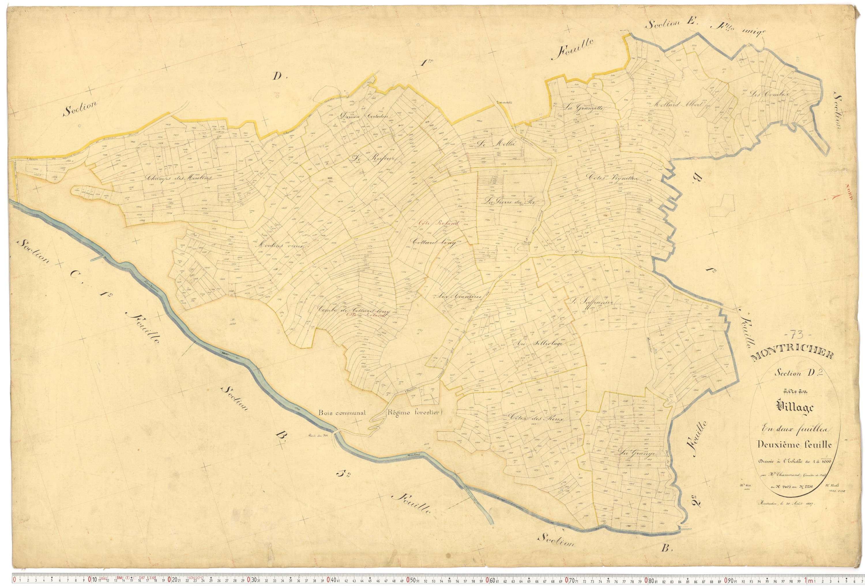 Montricher-Albanne - Plans cadastraux du premier cadastre français.