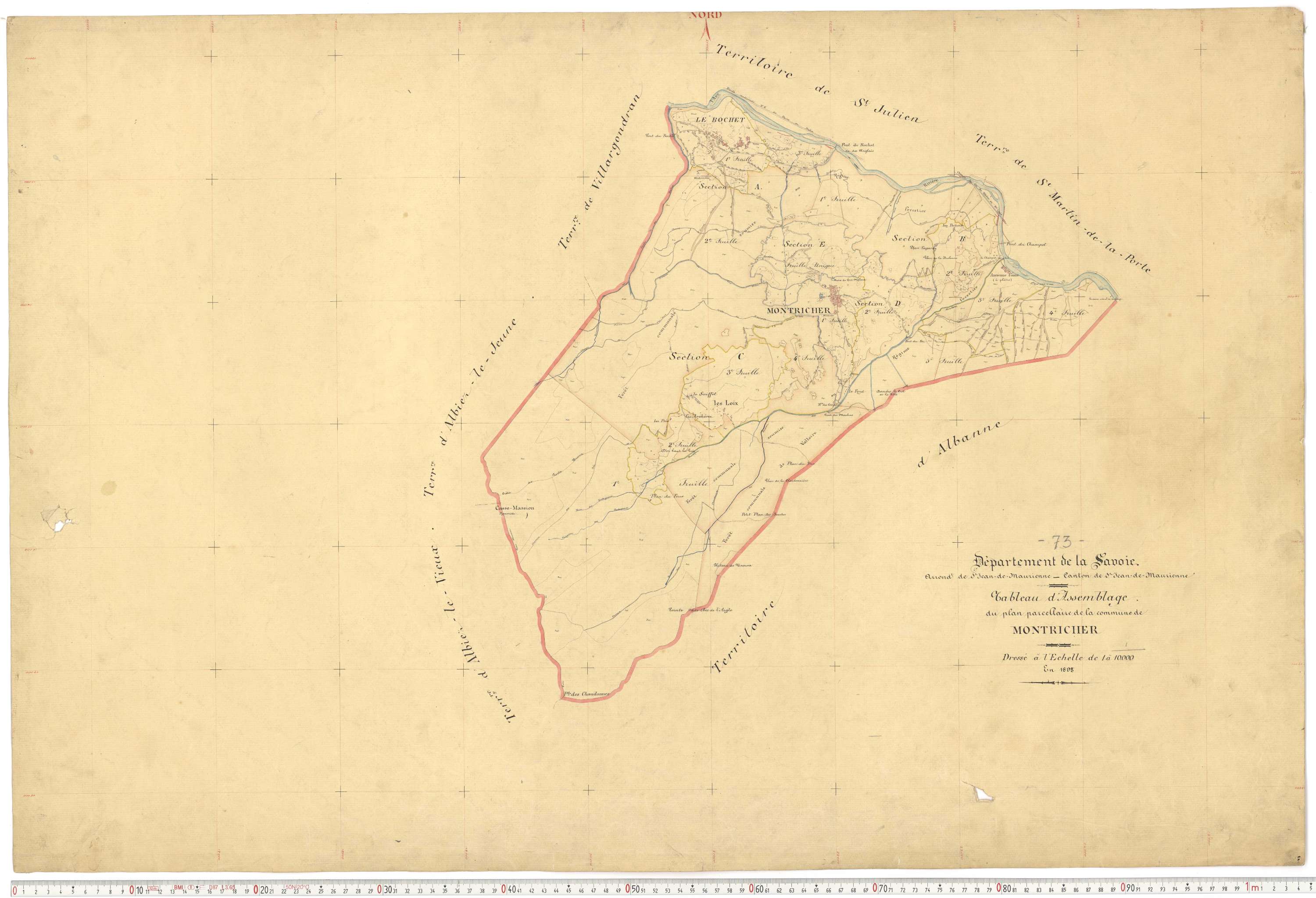 Montricher-Albanne - Plans cadastraux du premier cadastre français.