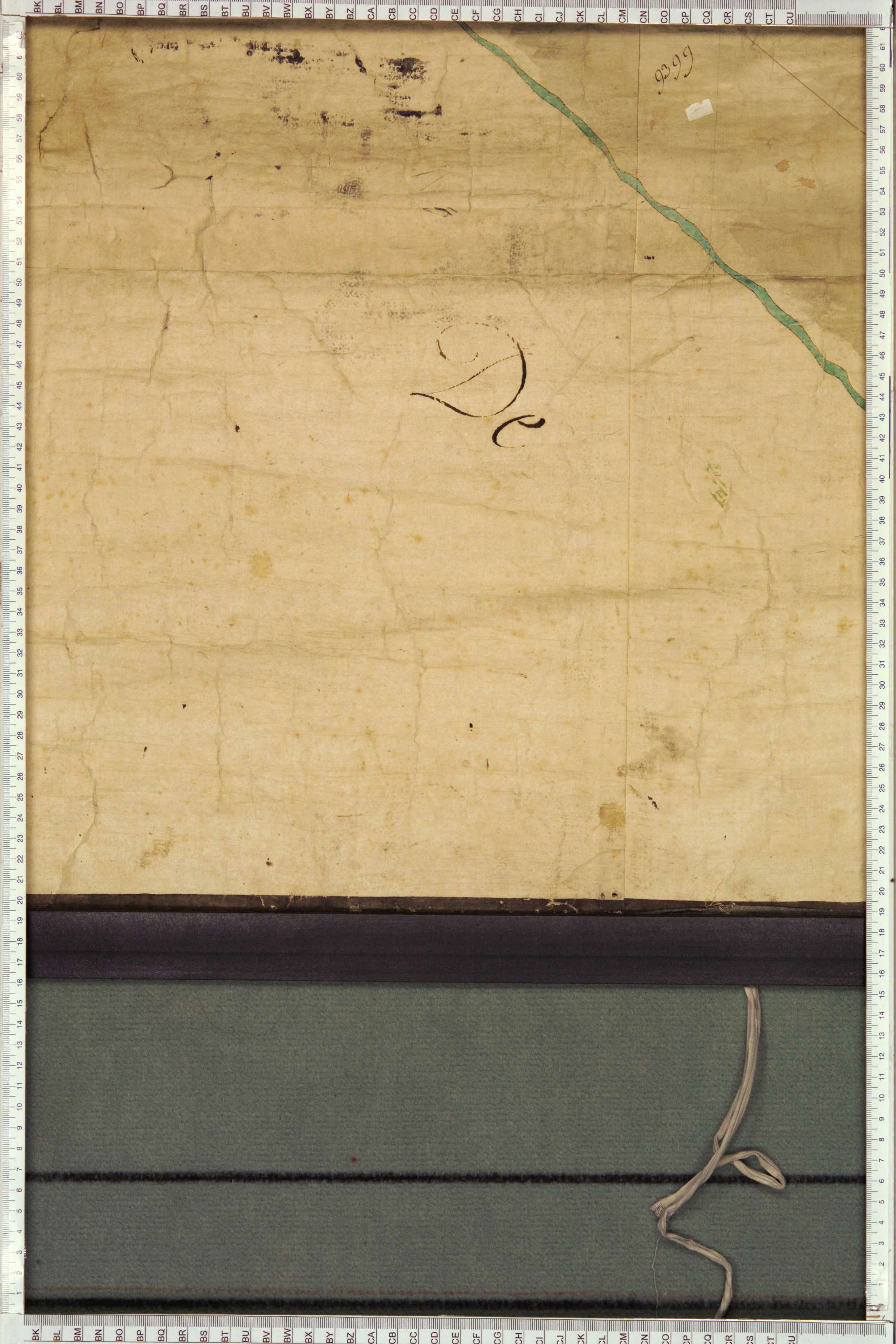 Montricher-Albanne - Copie de la mappe originale (plan cadastral) de la commune d’Albane. Signée Cocelli, directeur du bureau de la péréquation.