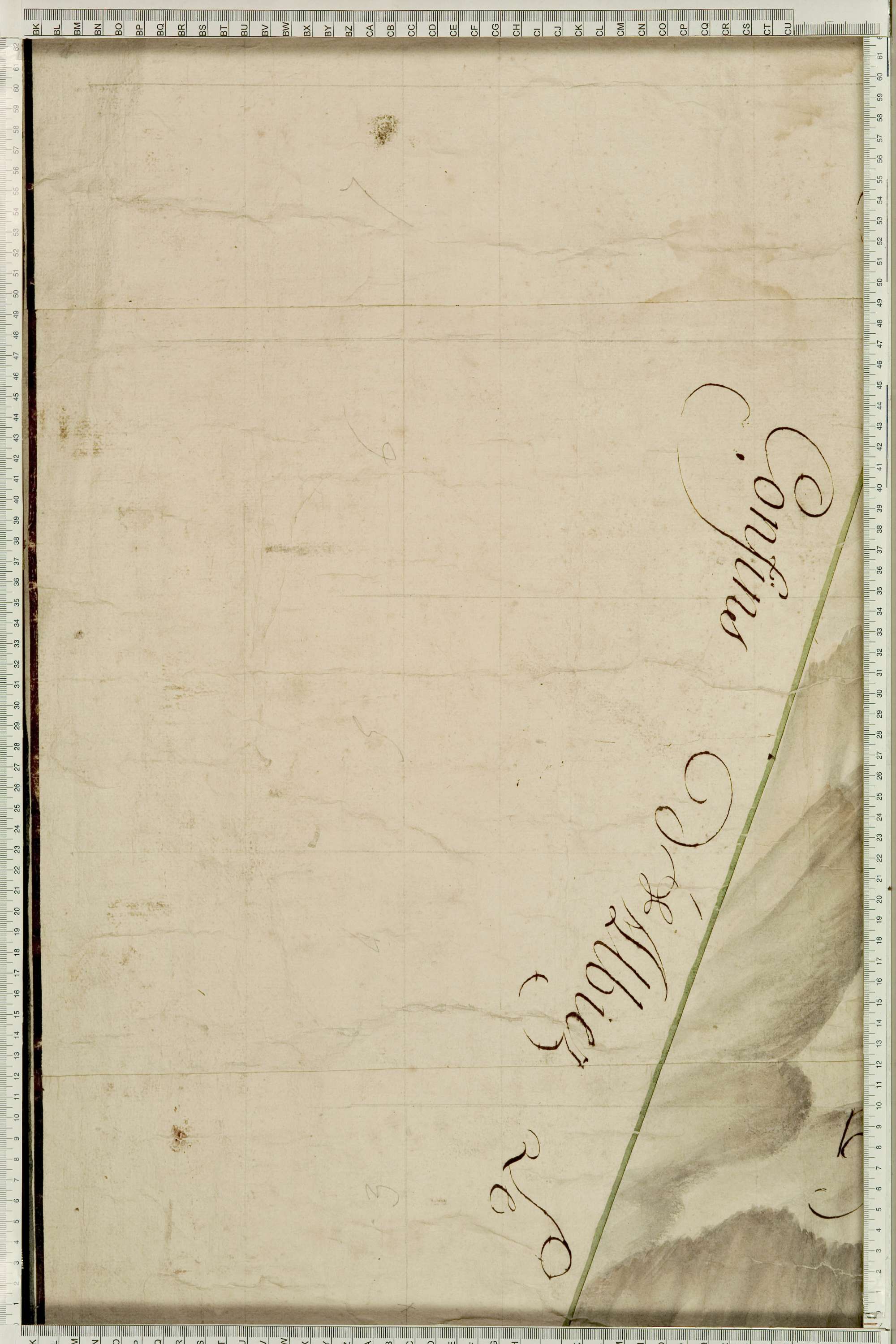 Montricher-Albanne - Copie de la mappe originale (plan cadastral) de la commune de Montricher. Signée Cocelli, directeur de la péréquation générale.