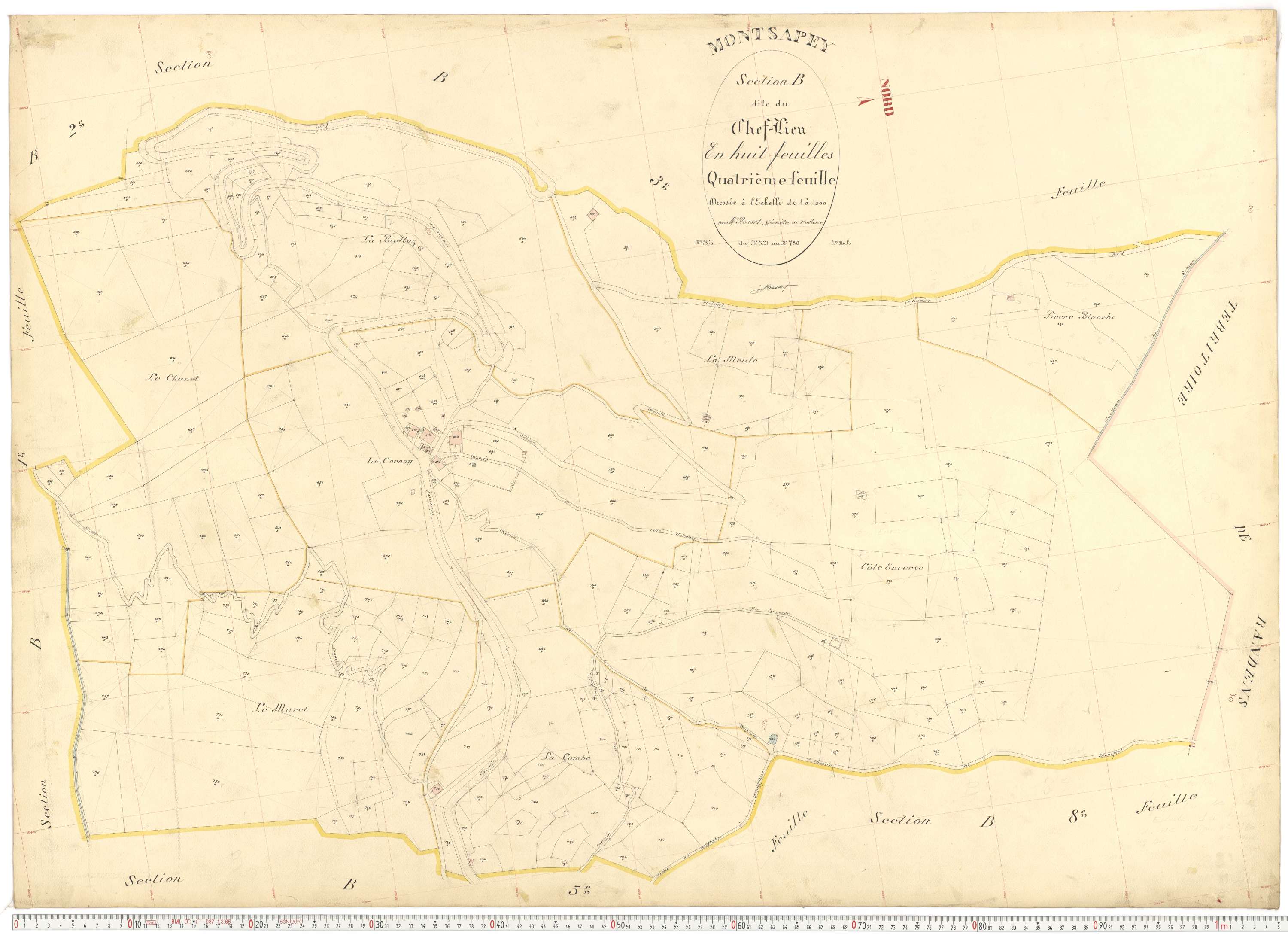 Montsapey - Plans cadastraux du premier cadastre français.