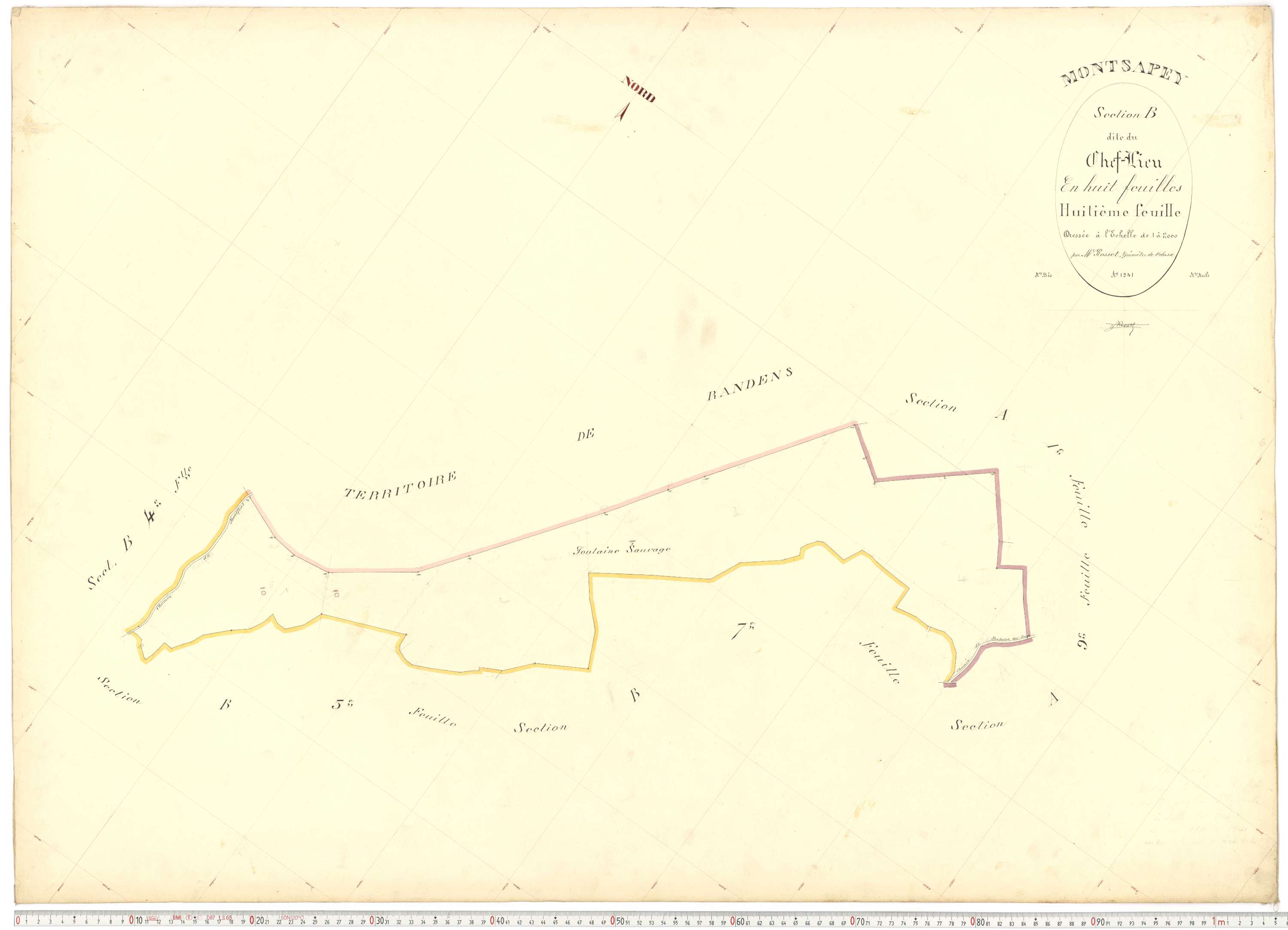 Montsapey - Plans cadastraux du premier cadastre français.