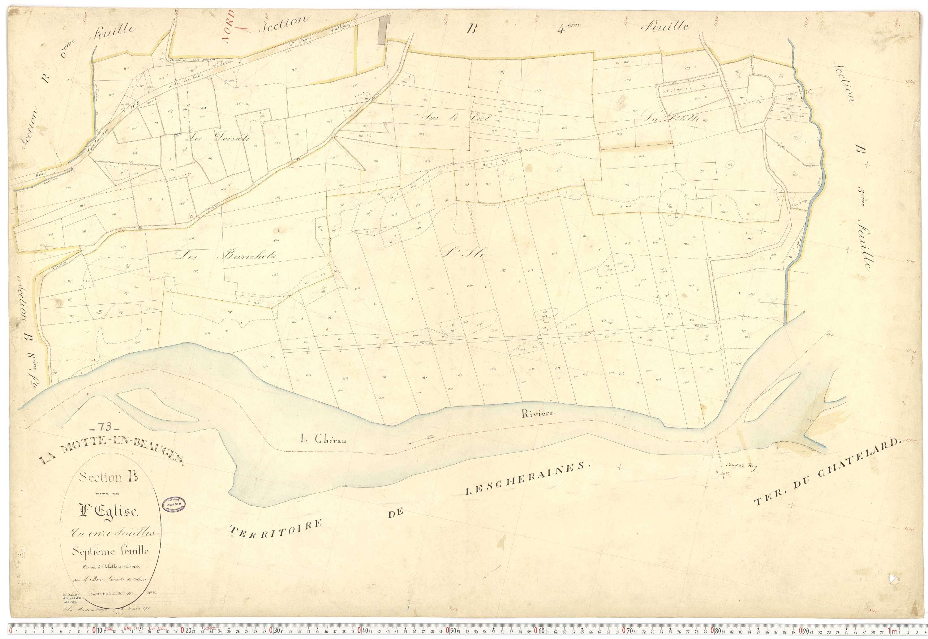 La Motte-en-Bauges - Cadastre français (1878).