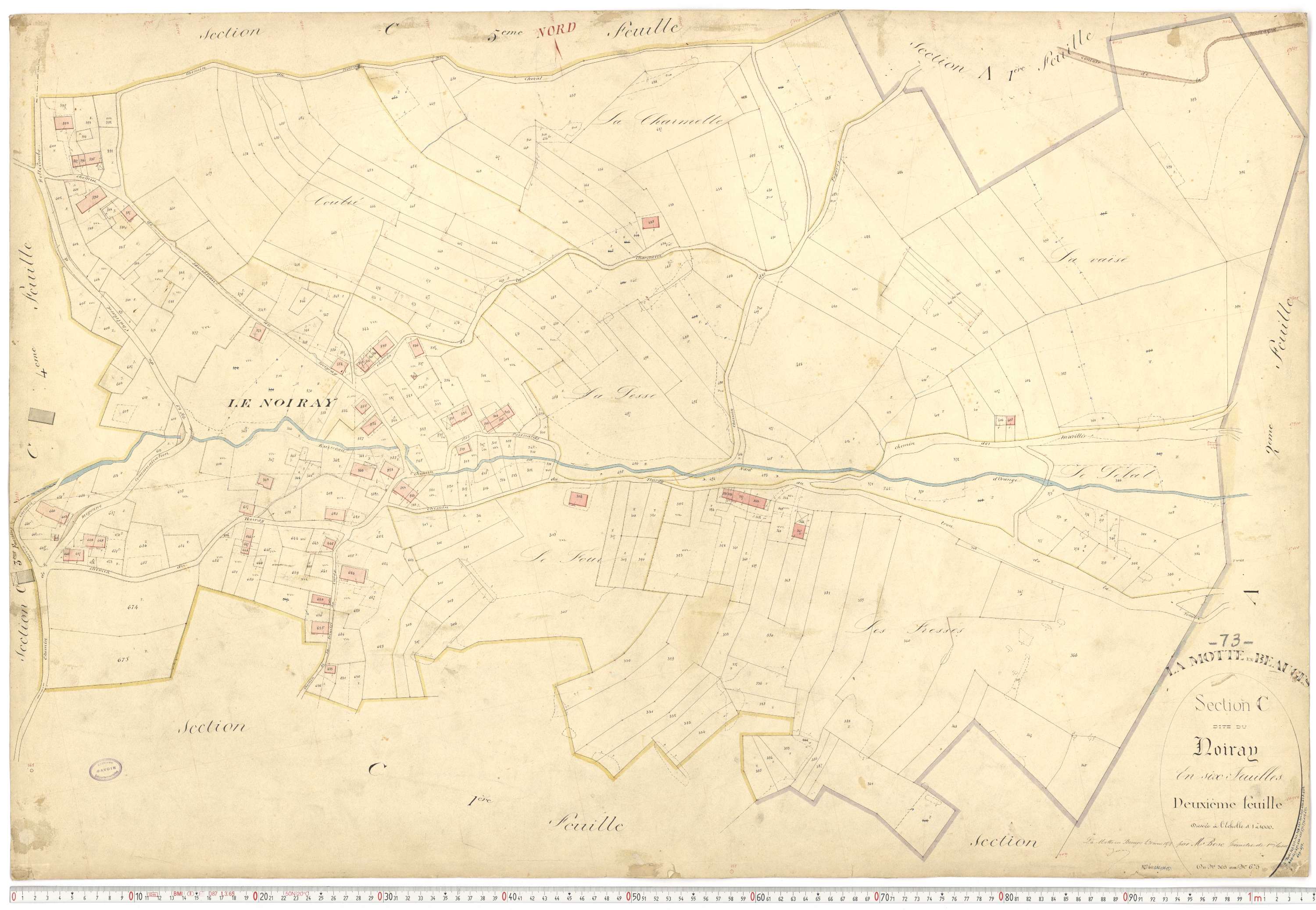 La Motte-en-Bauges - Cadastre français (1878).