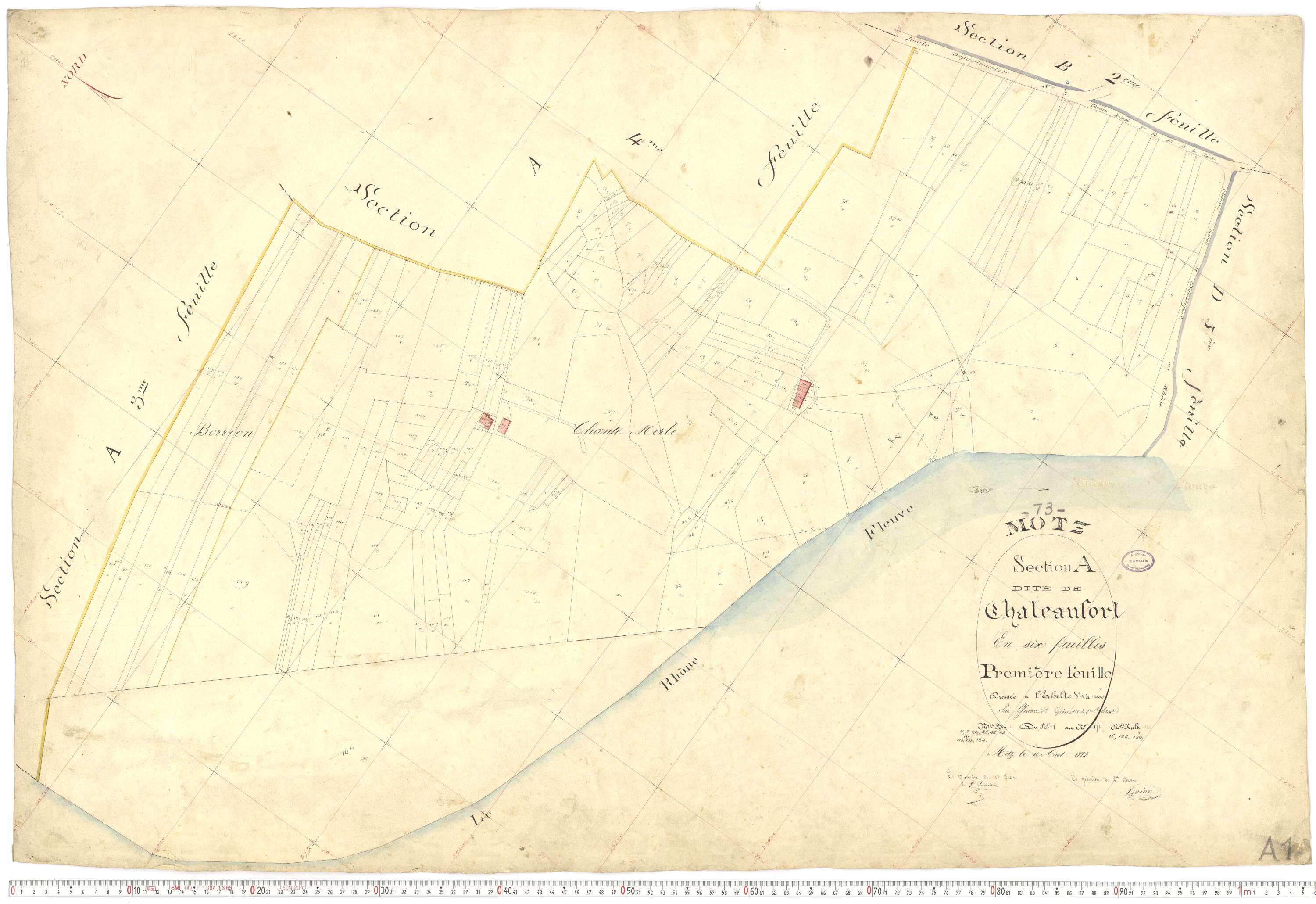 Motz - Cadastre français (1882).