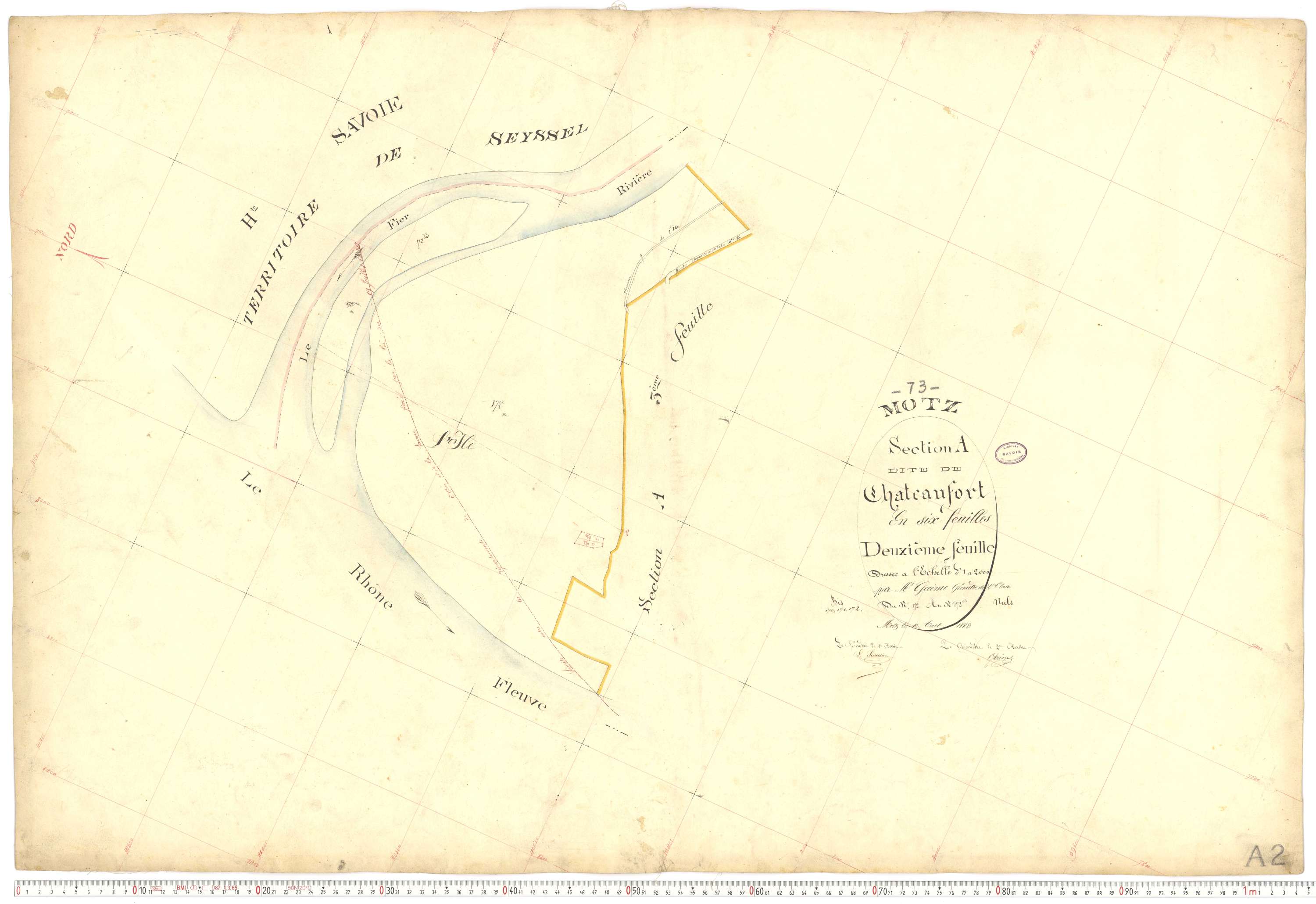 Motz - Cadastre français (1882).