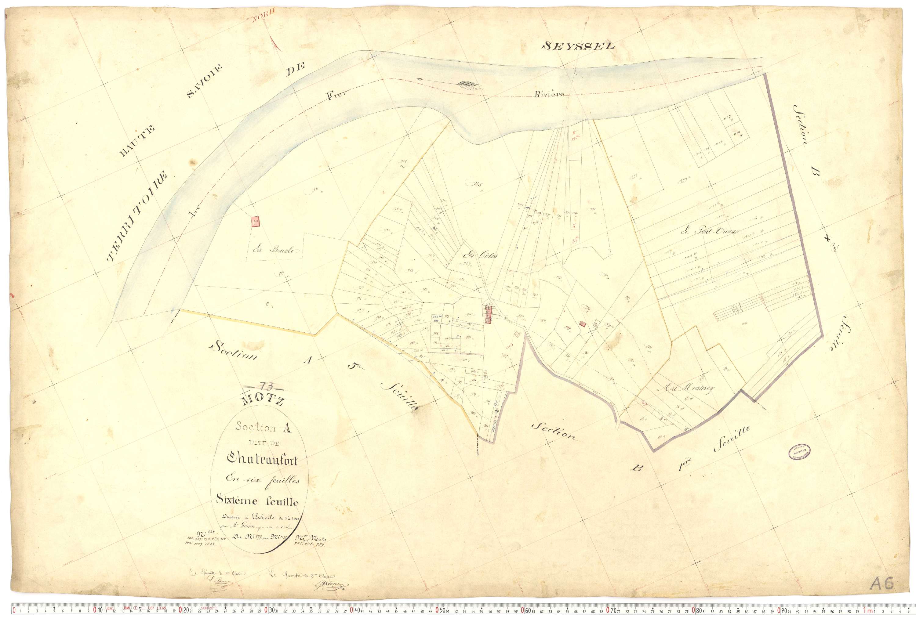 Motz - Cadastre français (1882).