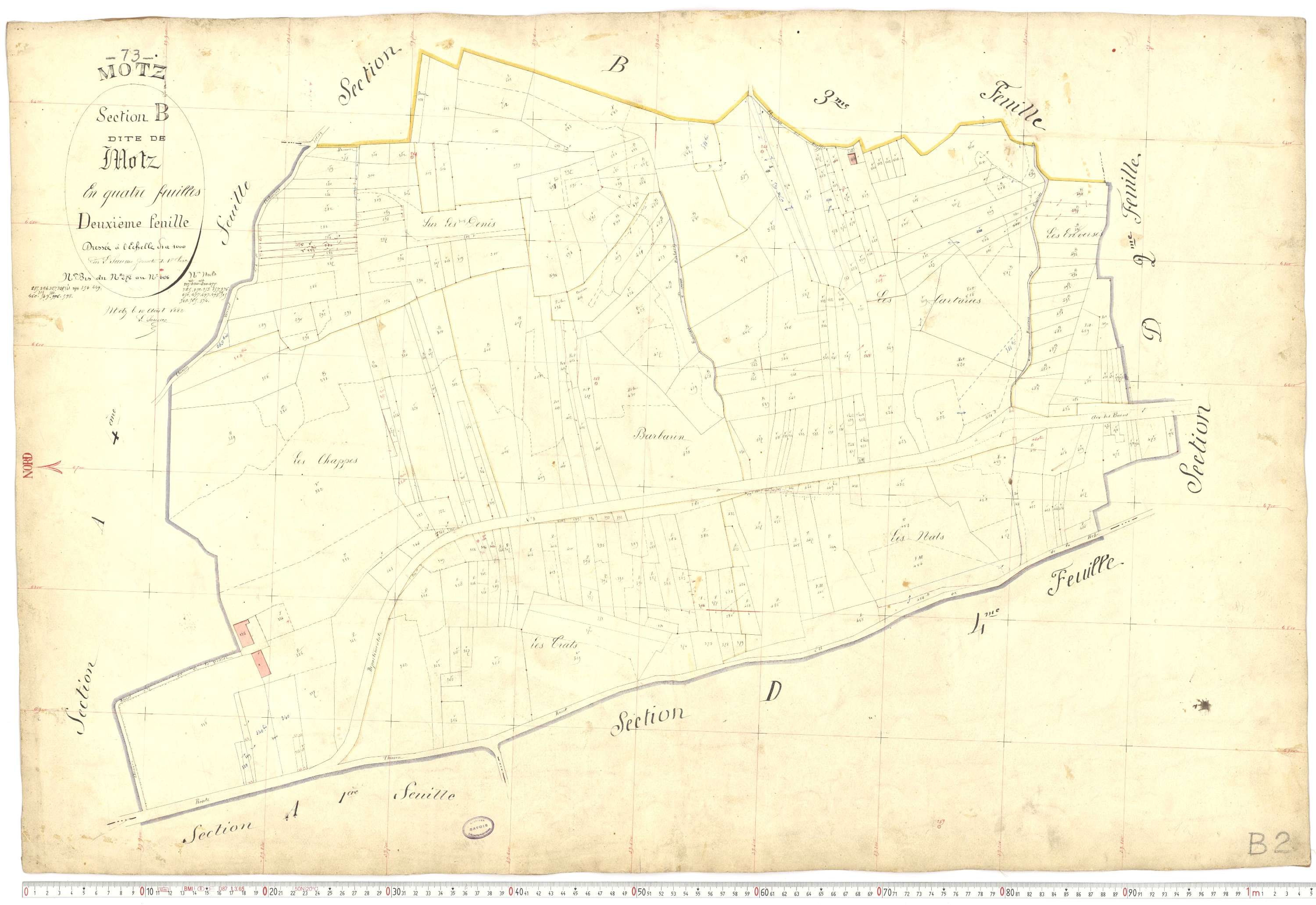 Motz - Cadastre français (1882).
