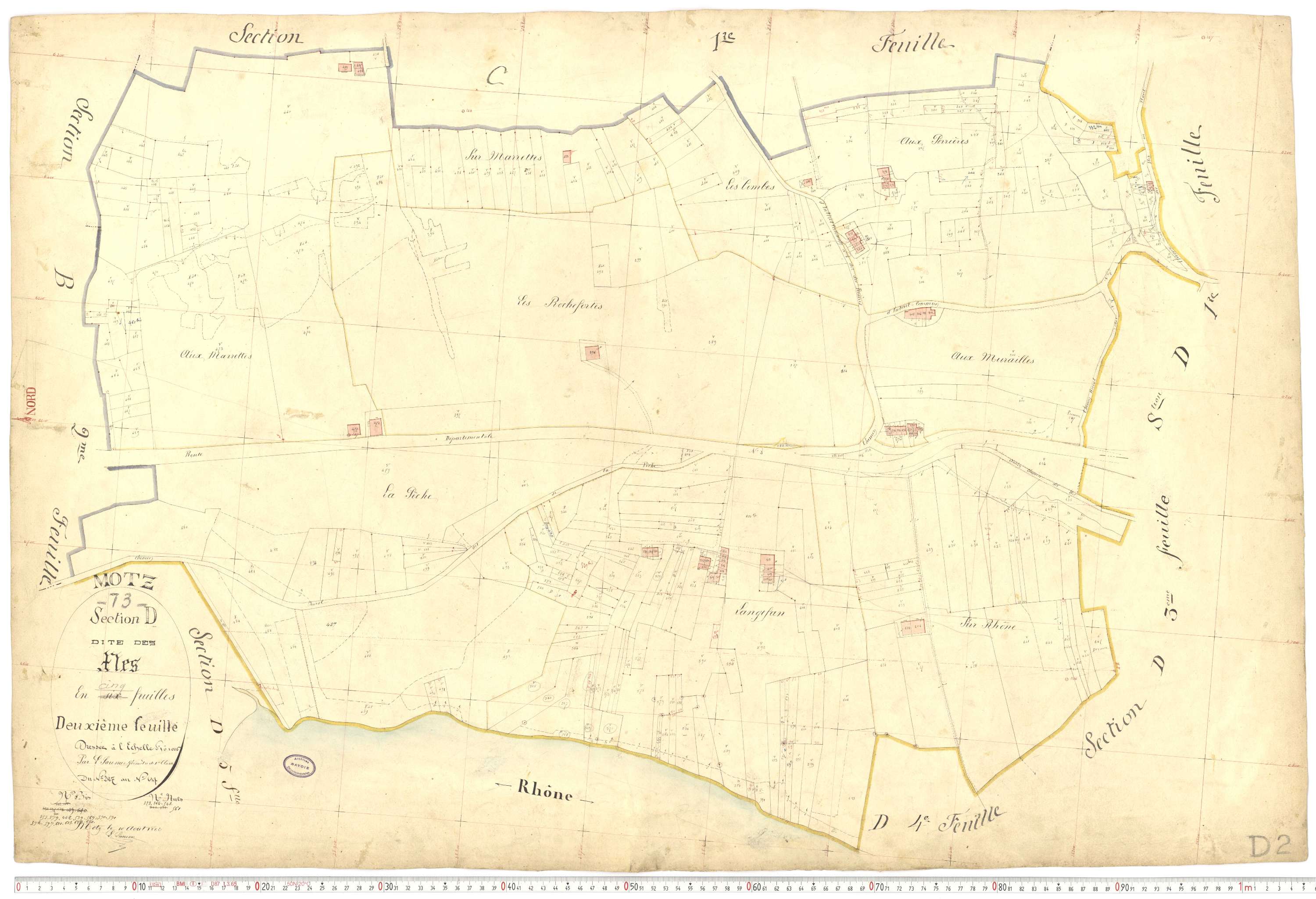 Motz - Cadastre français (1882).