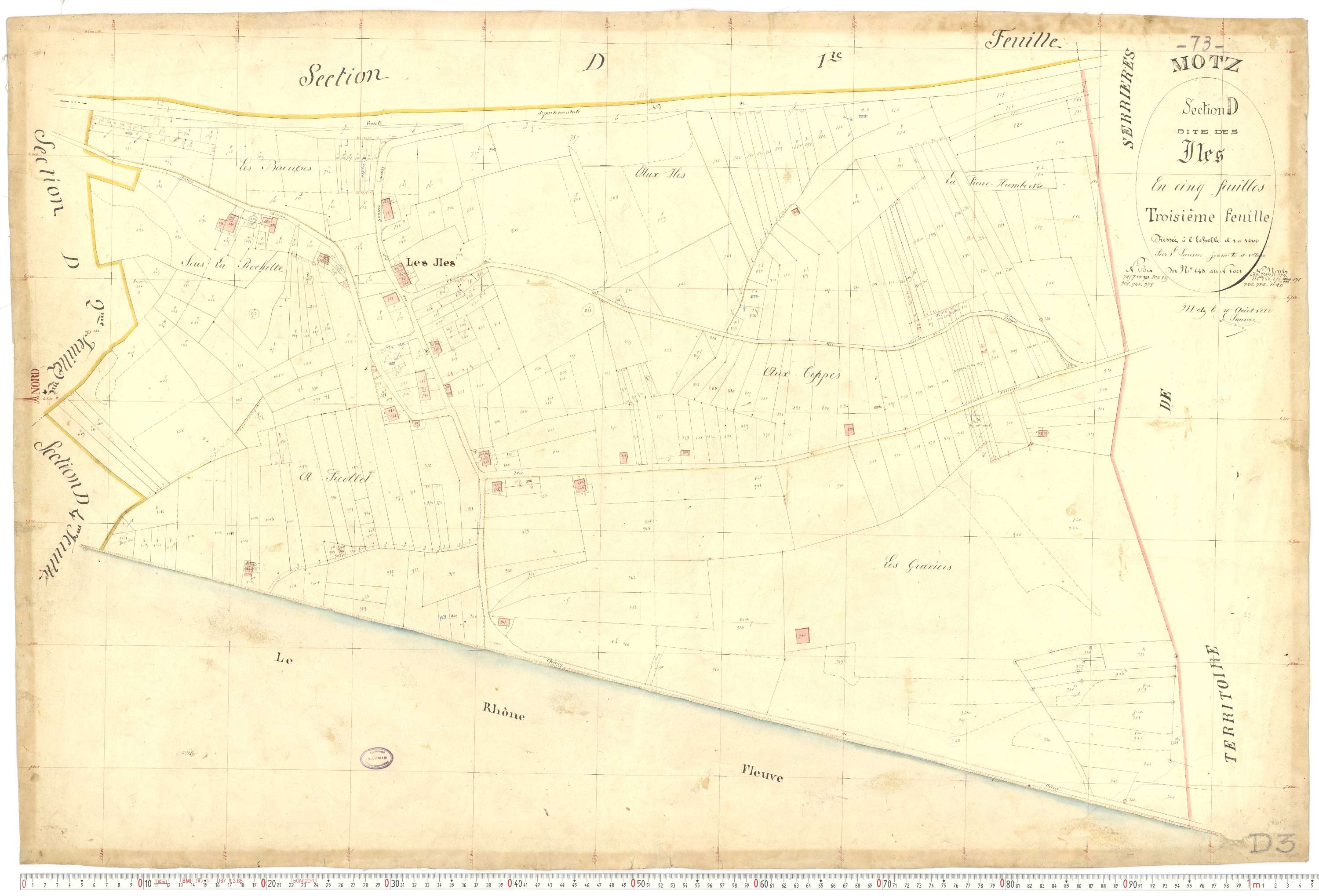 Motz - Cadastre français (1882).