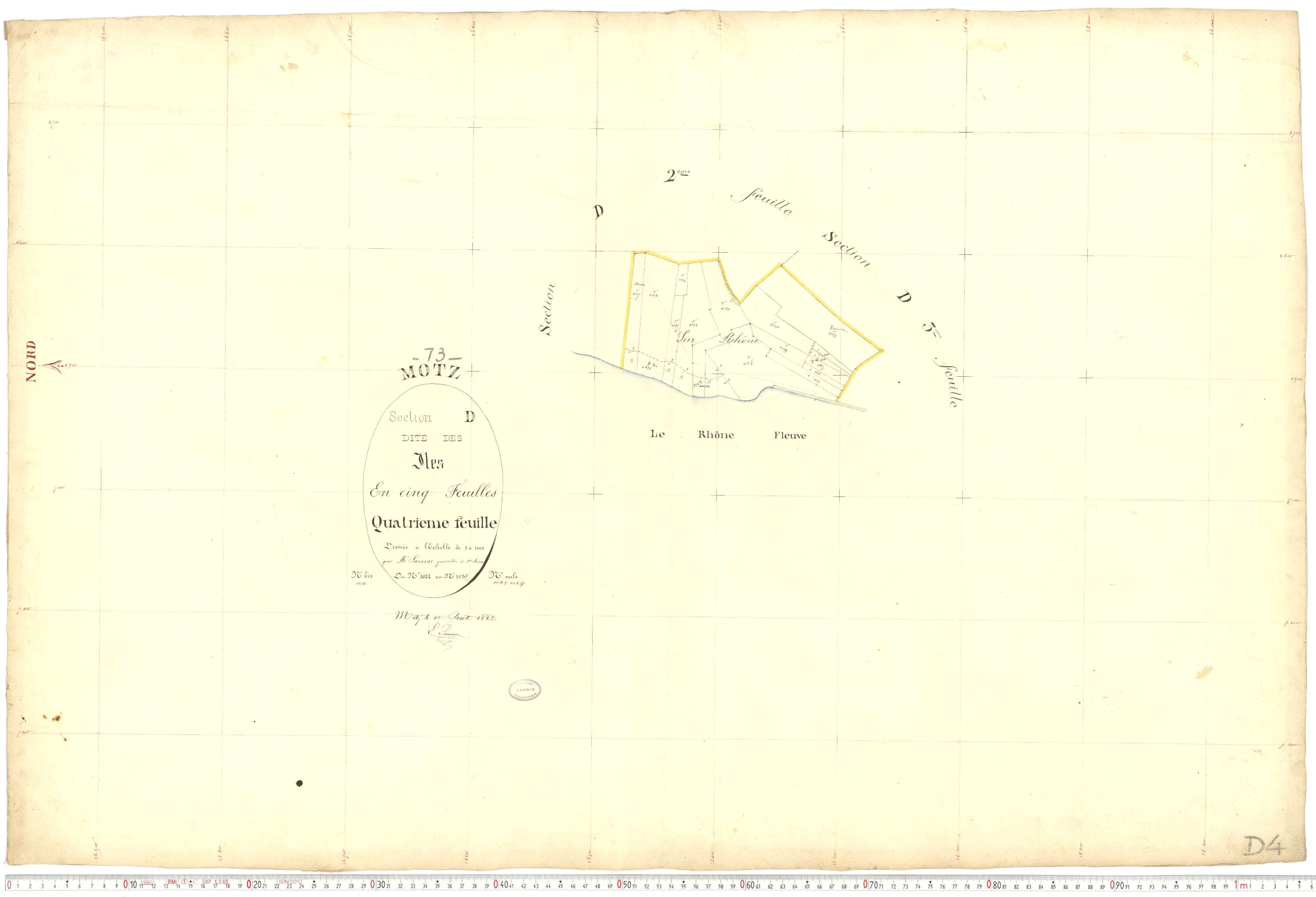 Motz - Cadastre français (1882).