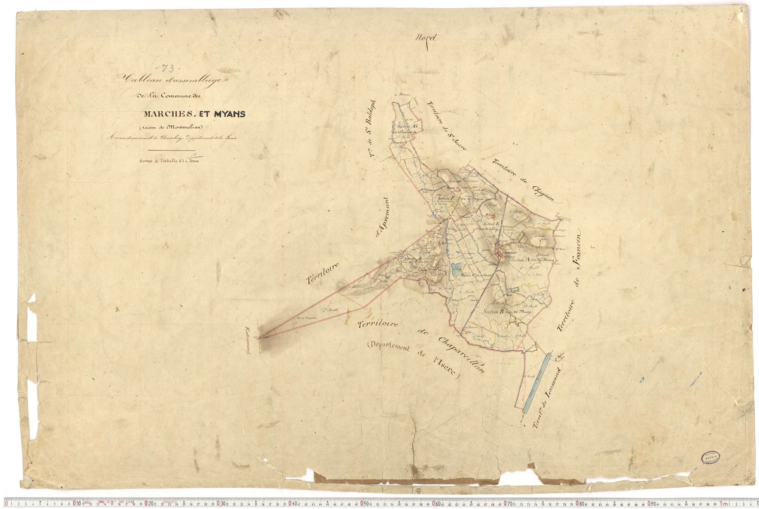 Myans - Cadastre français (1868).