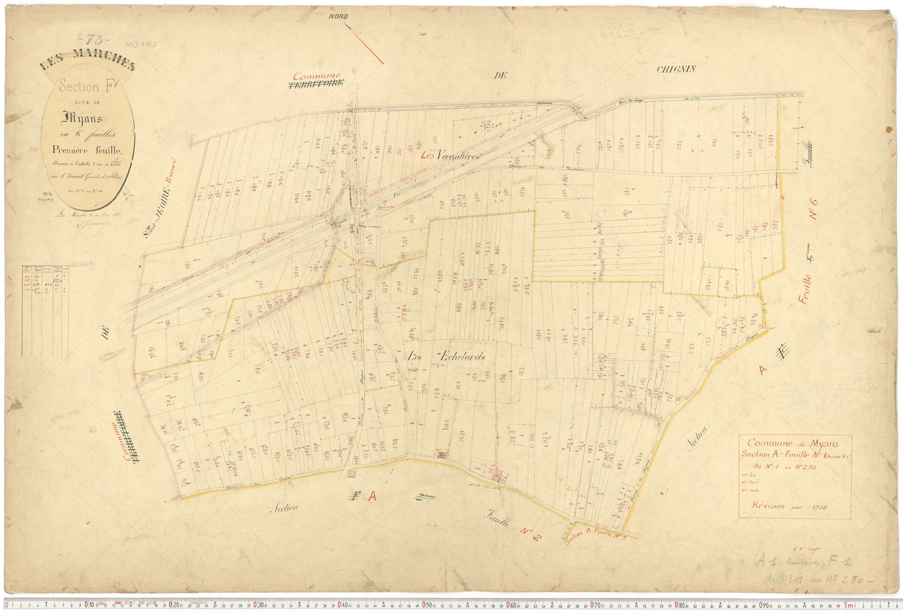 Myans - Cadastre français (1868).
