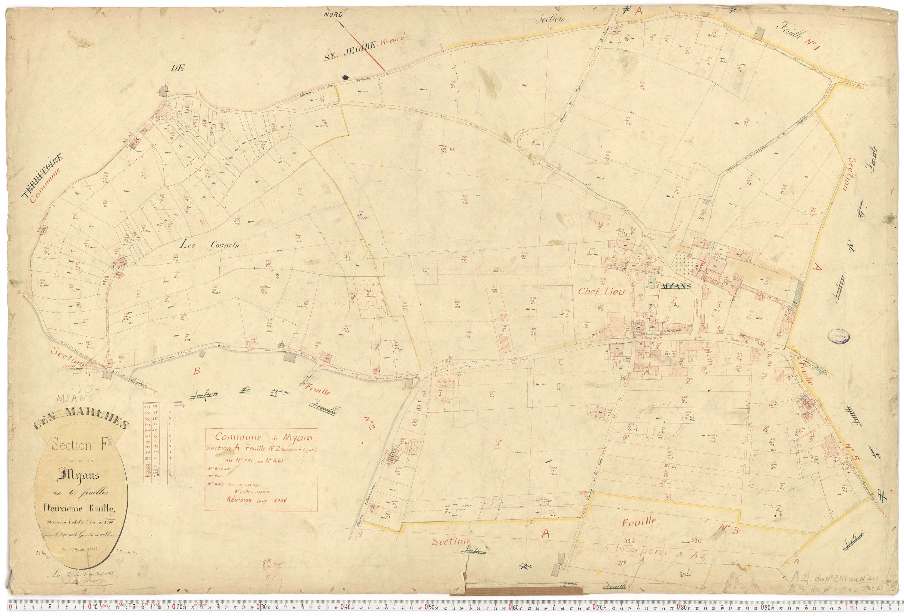 Myans - Cadastre français (1868).