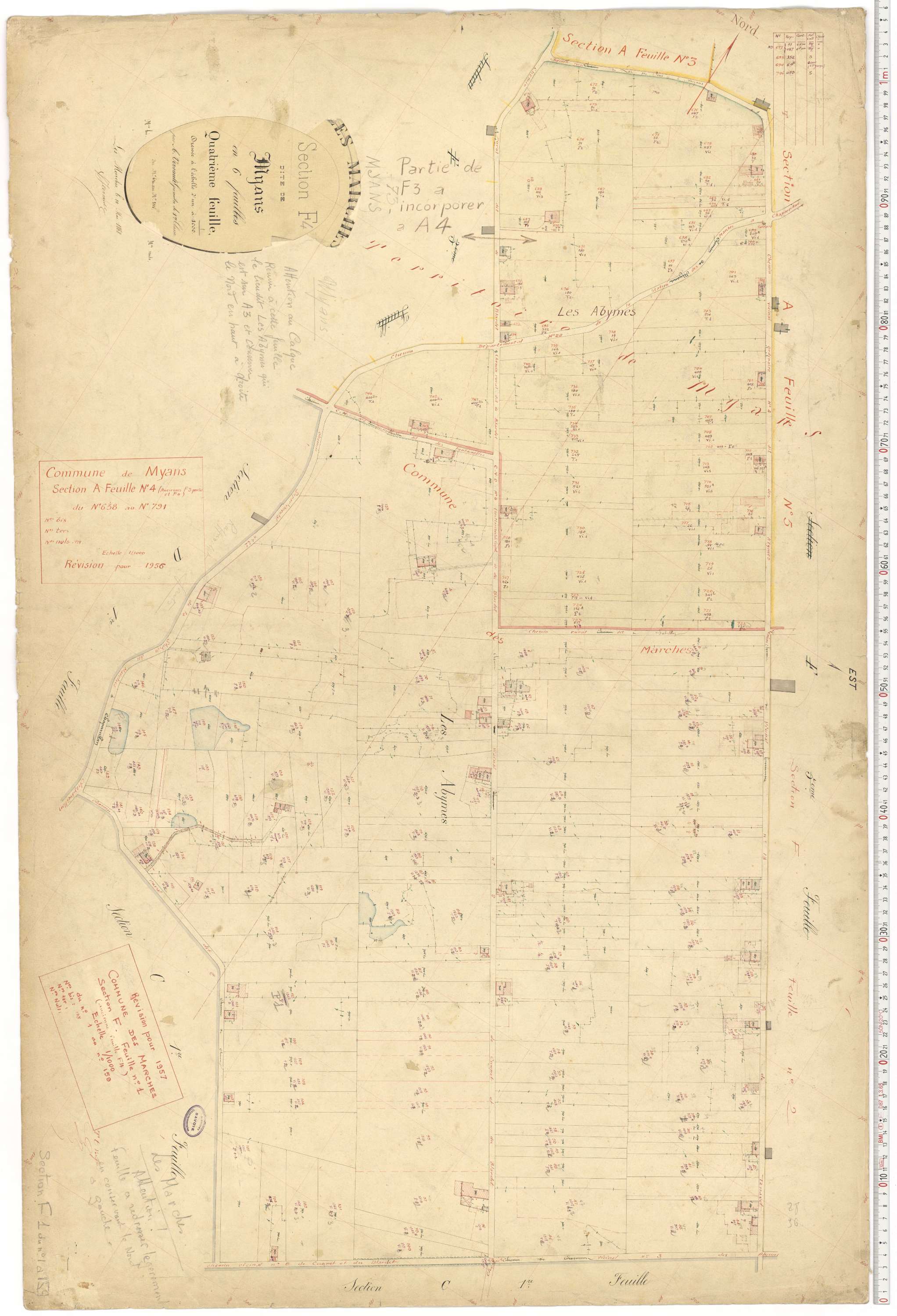 Myans - Cadastre français (1868).