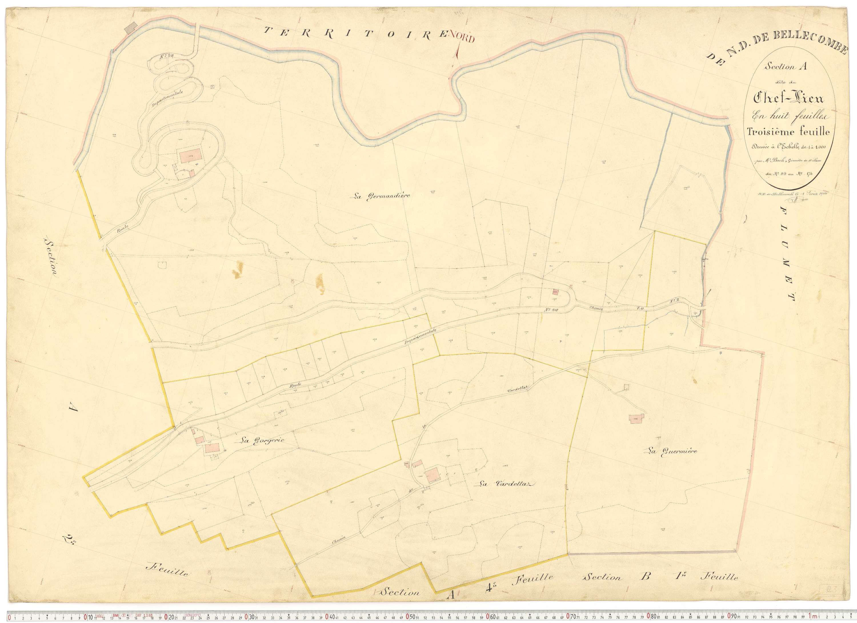 Notre-Dame-de-Bellecombe - Plans cadastraux du premier cadastre français.