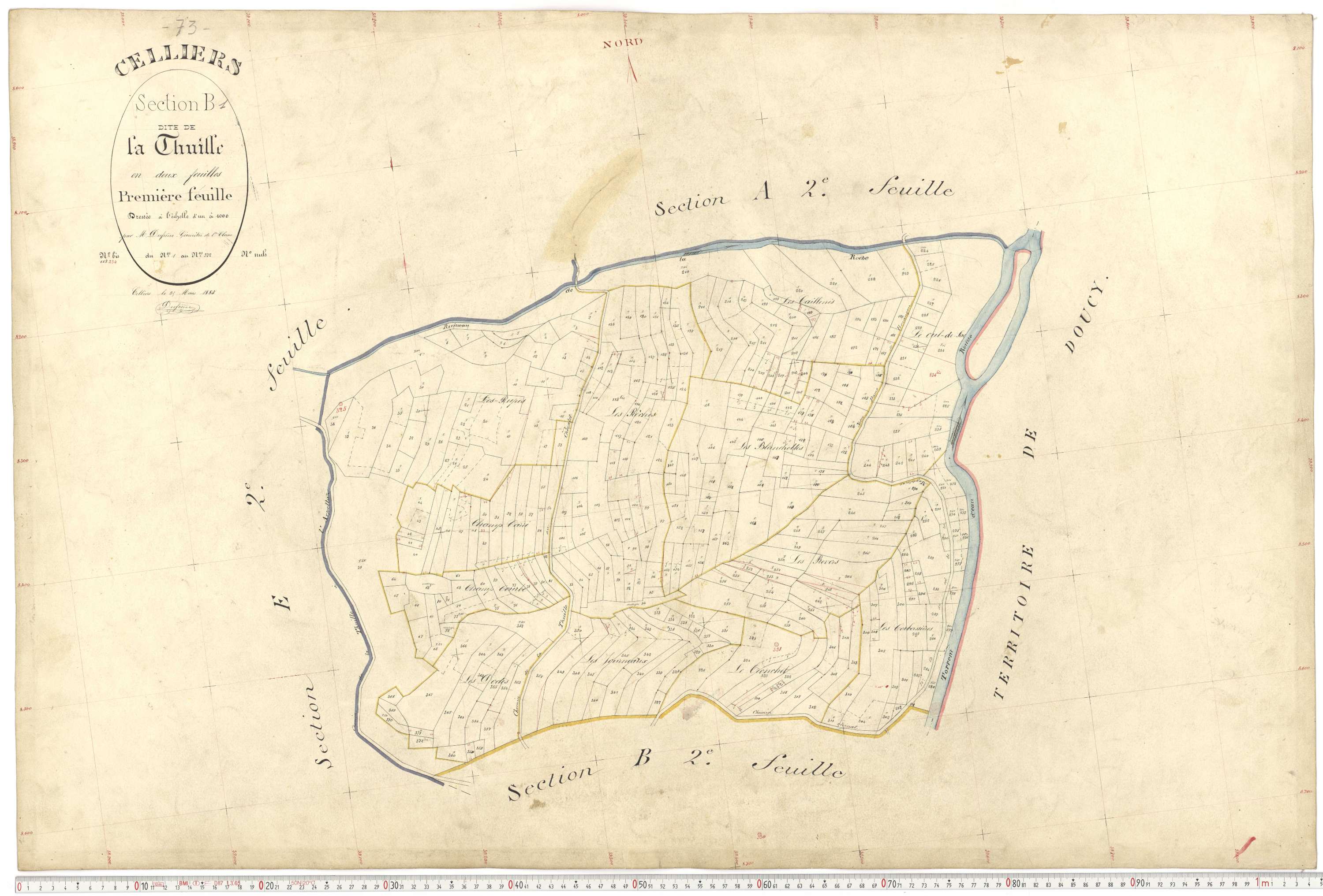 La Léchère - Plans cadastraux du premier cadastre français.