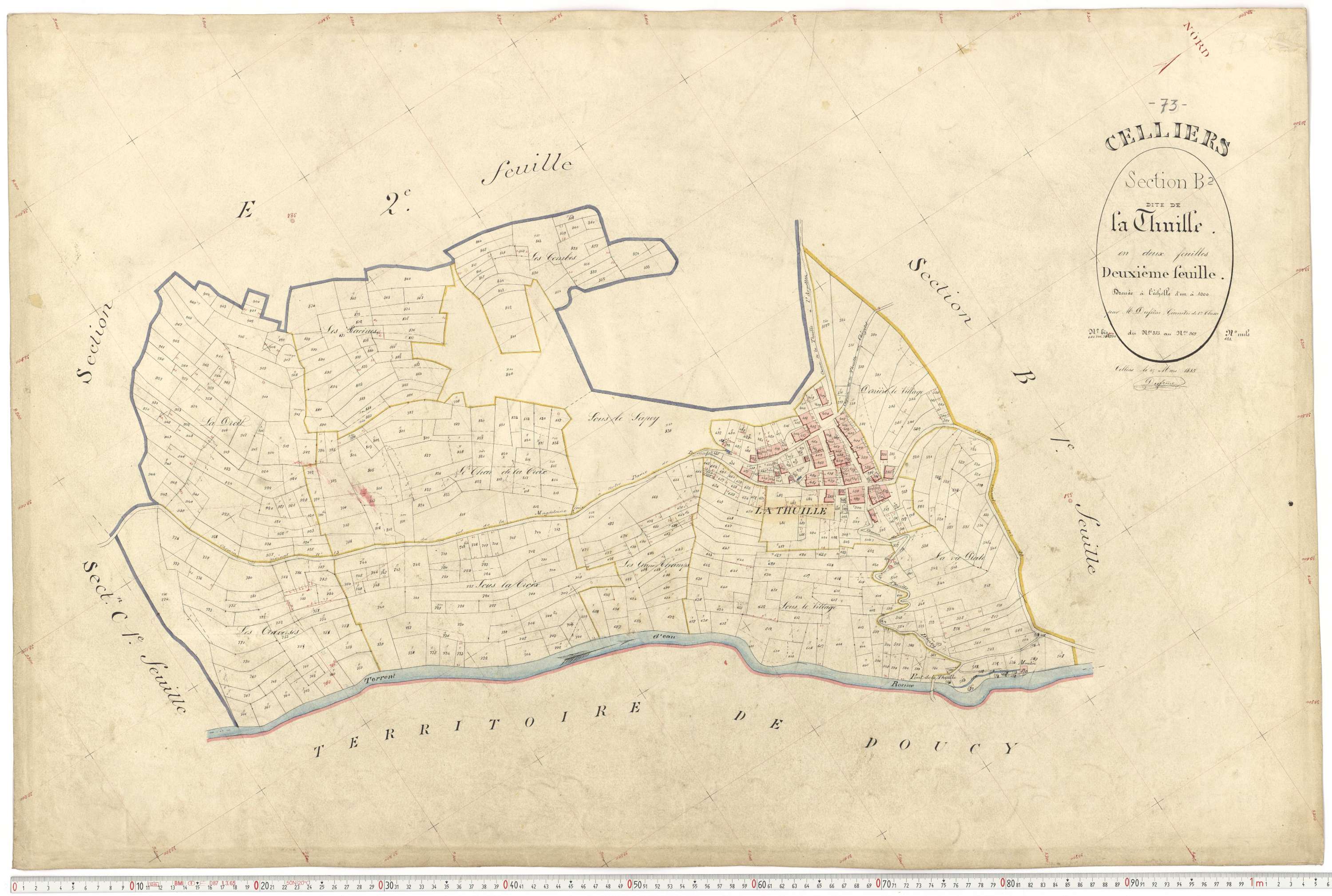 La Léchère - Plans cadastraux du premier cadastre français.