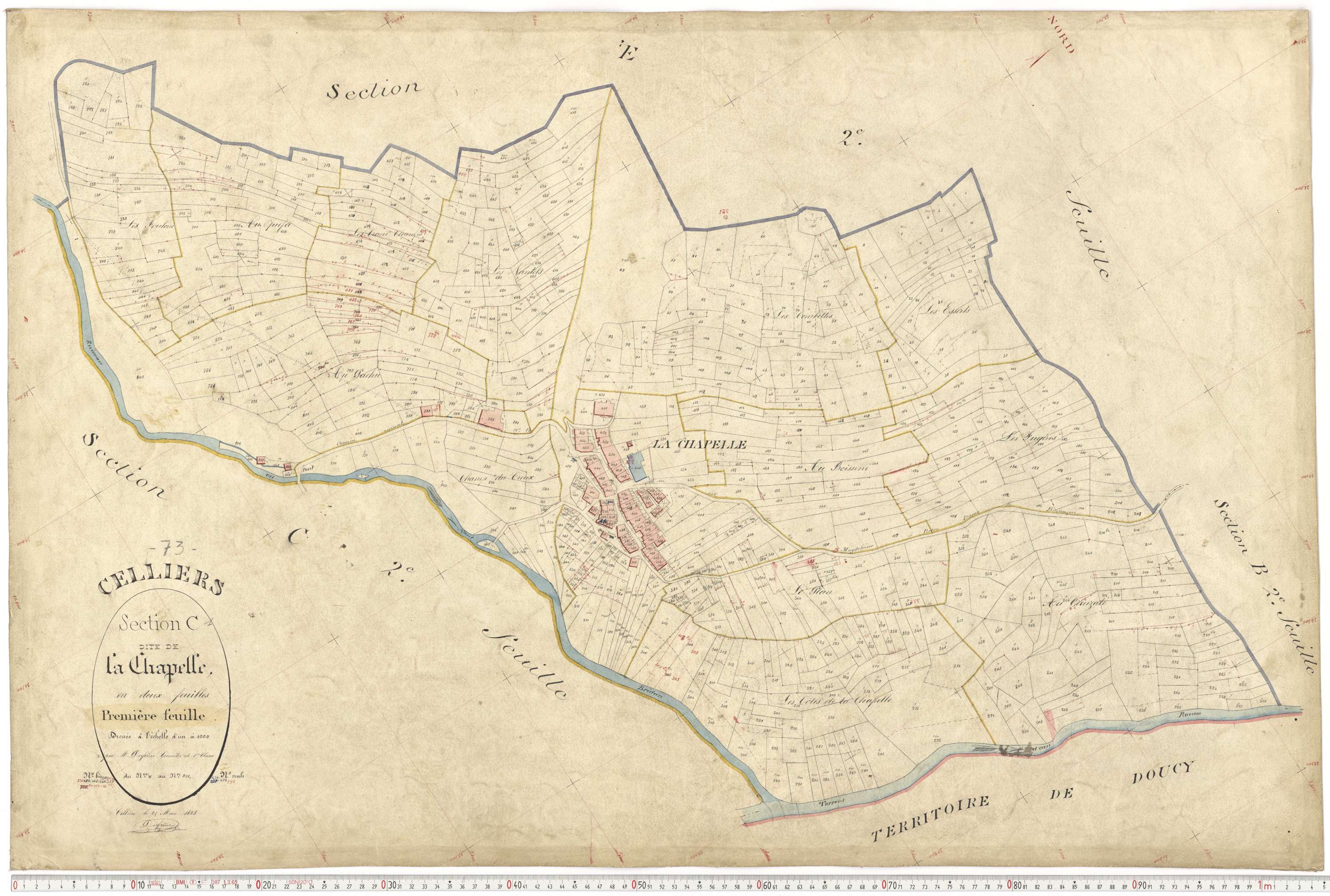 La Léchère - Plans cadastraux du premier cadastre français.