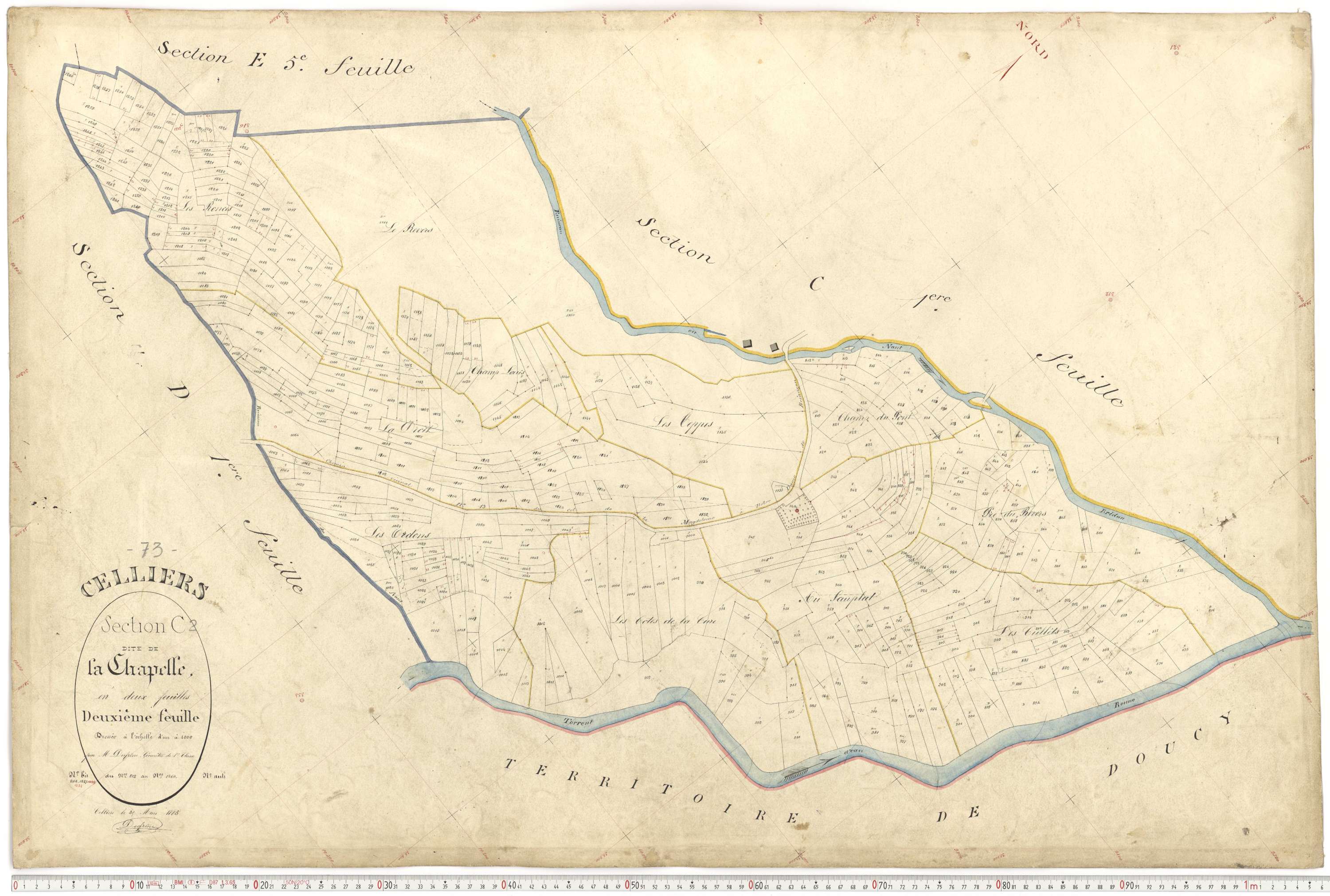 La Léchère - Plans cadastraux du premier cadastre français.