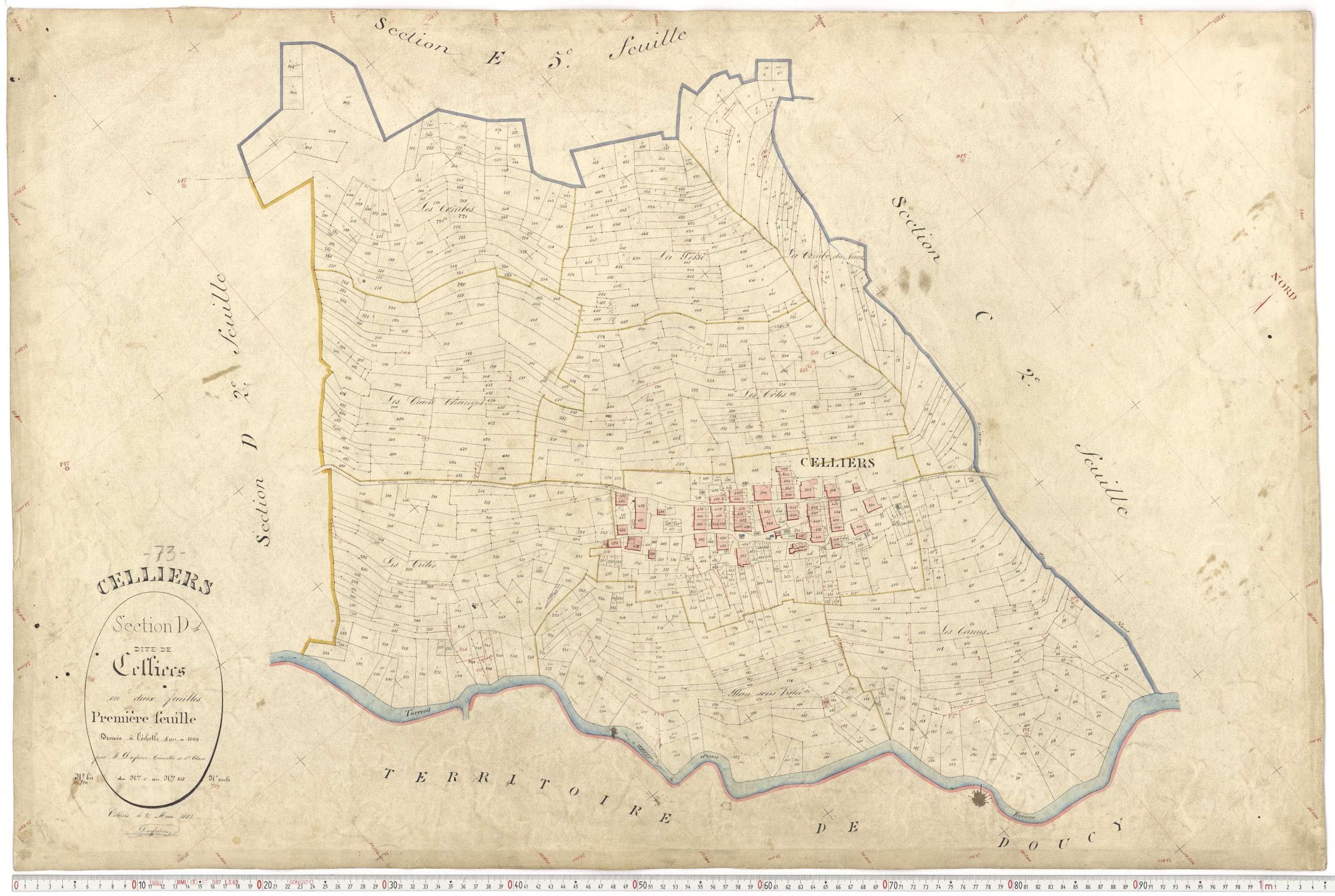 La Léchère - Plans cadastraux du premier cadastre français.