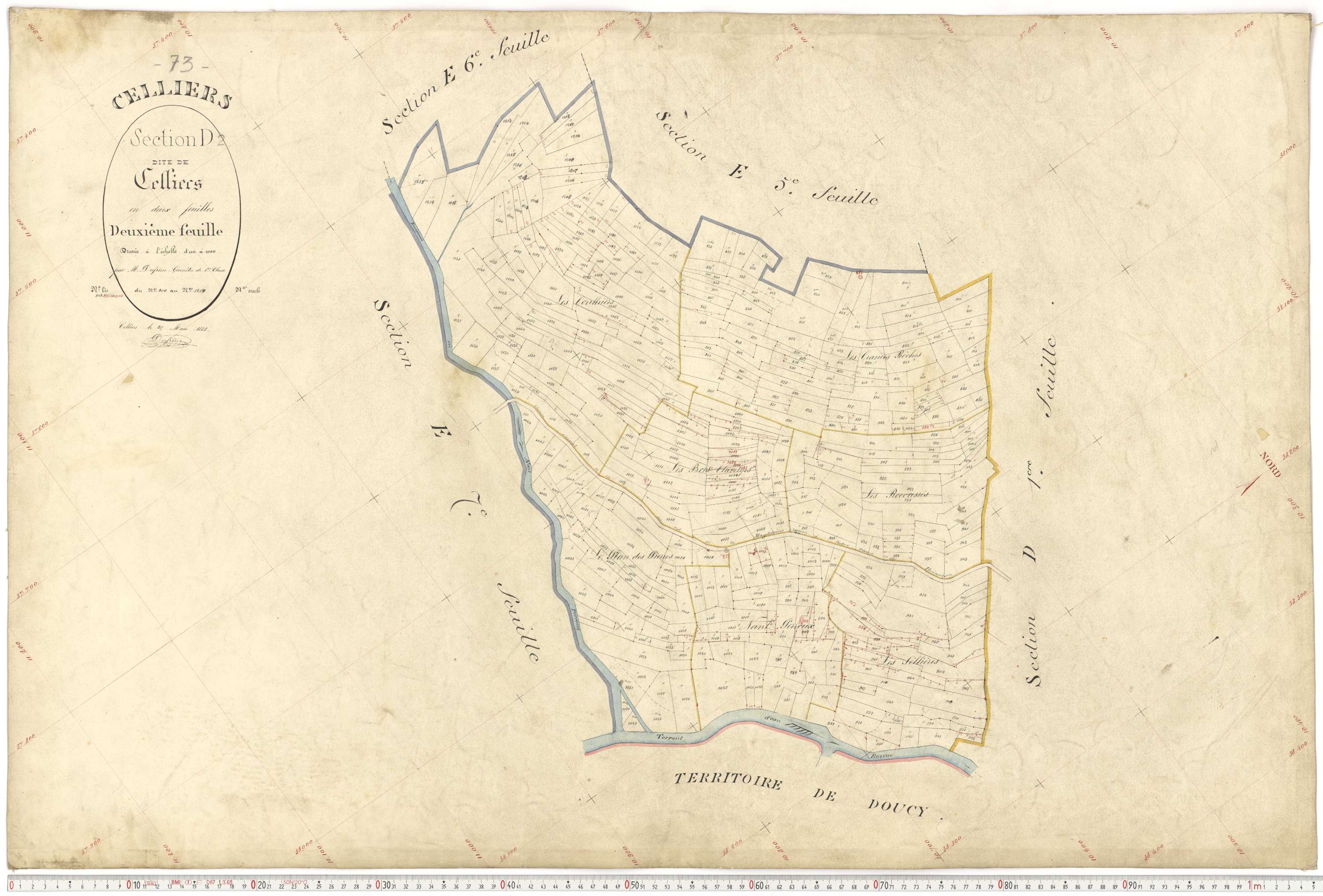 La Léchère - Plans cadastraux du premier cadastre français.