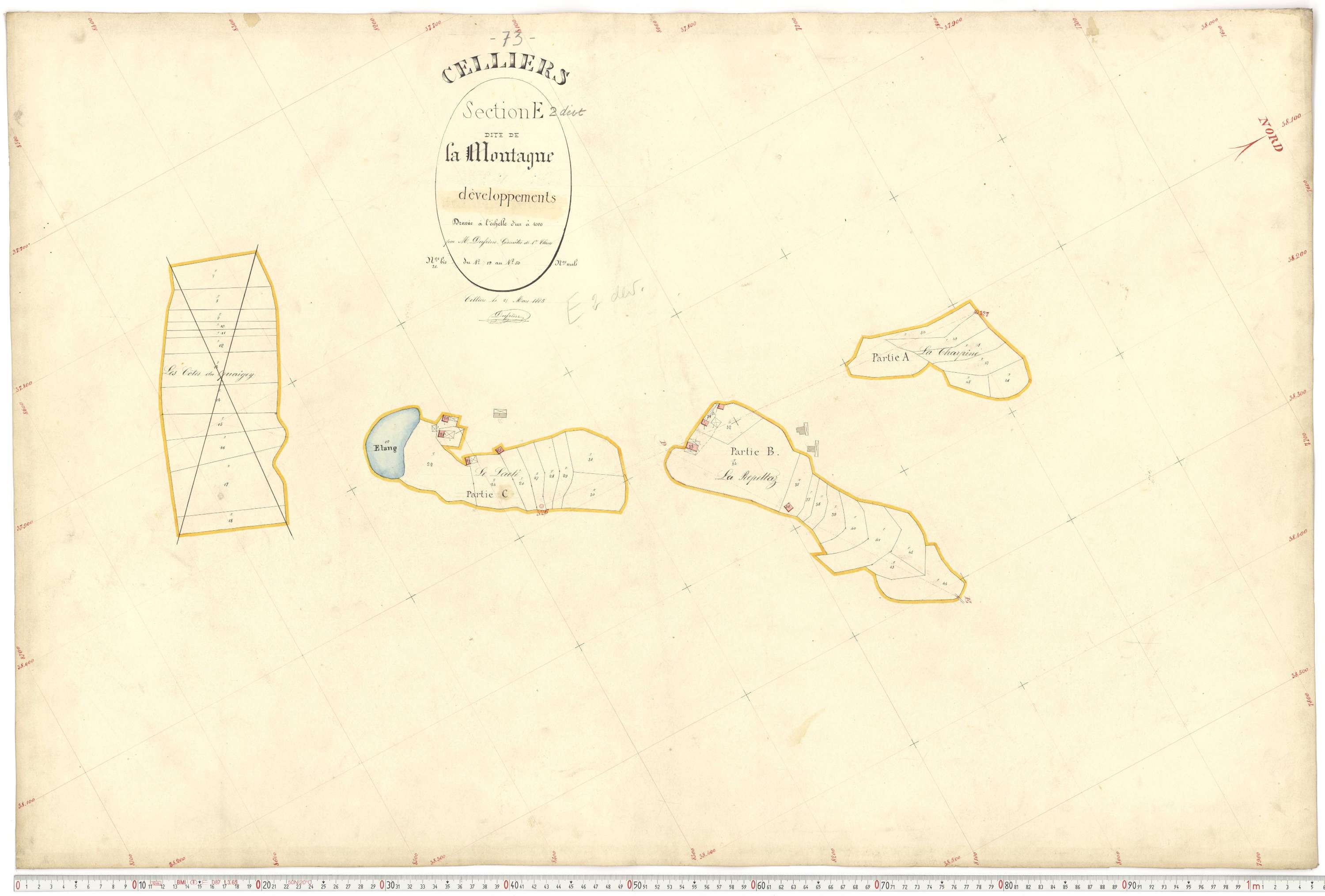 La Léchère - Plans cadastraux du premier cadastre français.