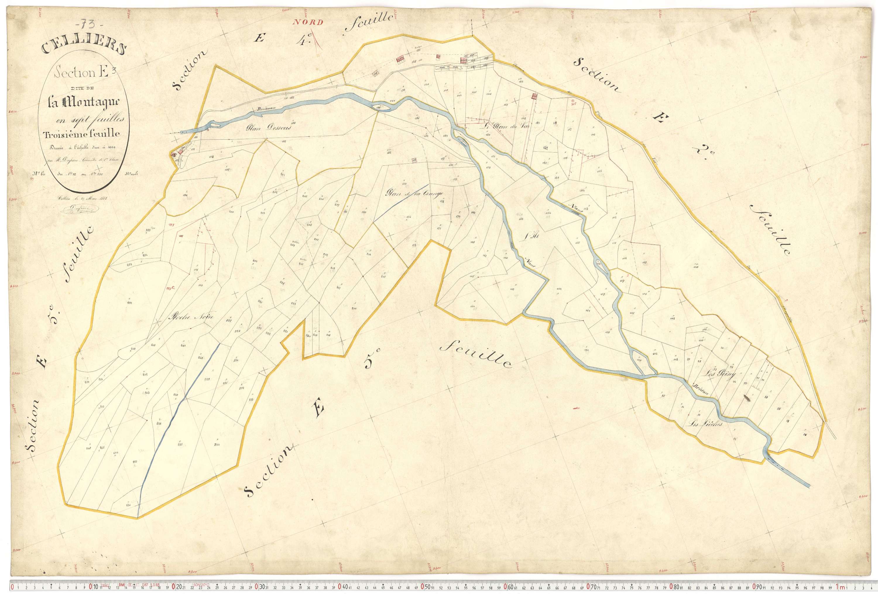 La Léchère - Plans cadastraux du premier cadastre français.