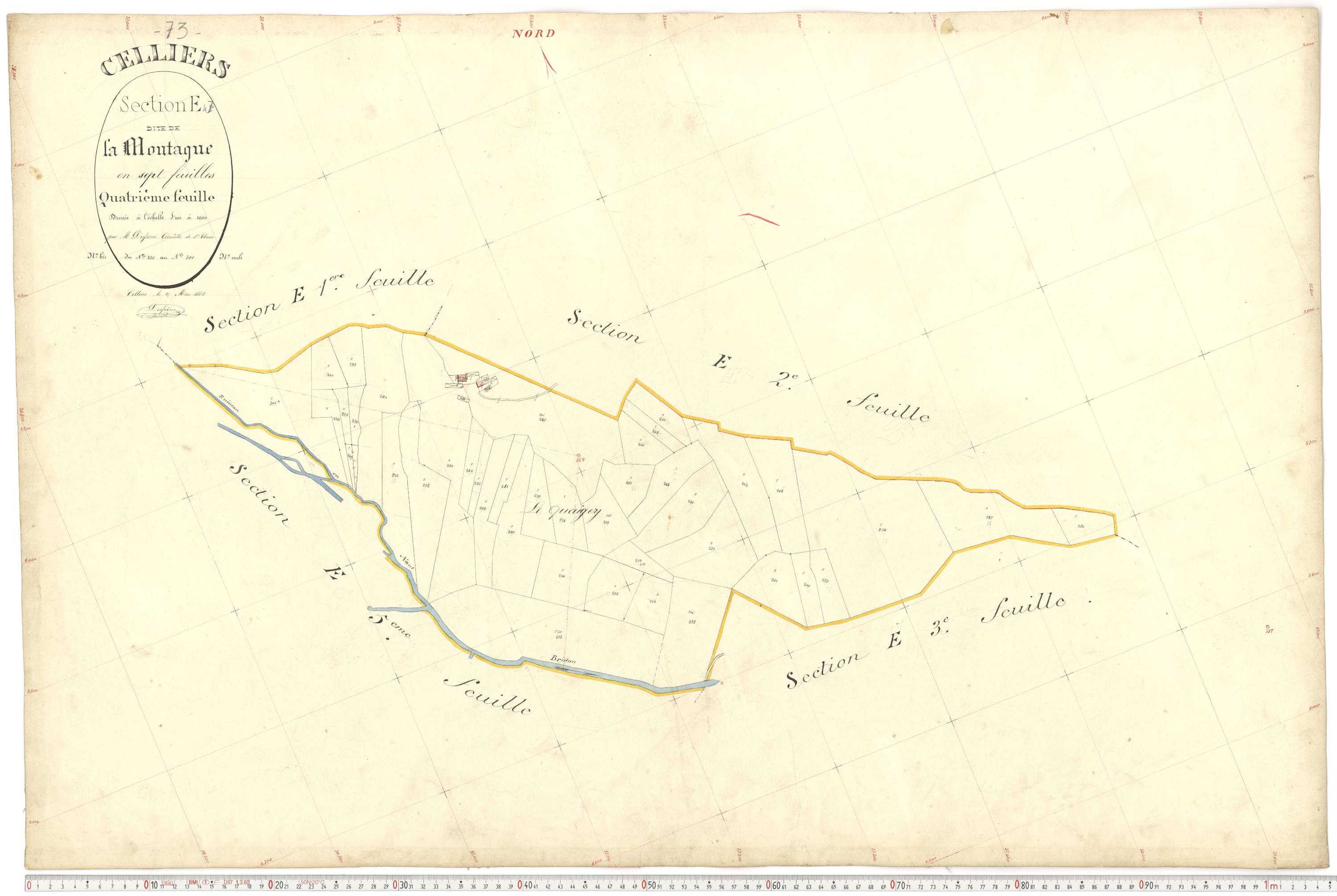 La Léchère - Plans cadastraux du premier cadastre français.